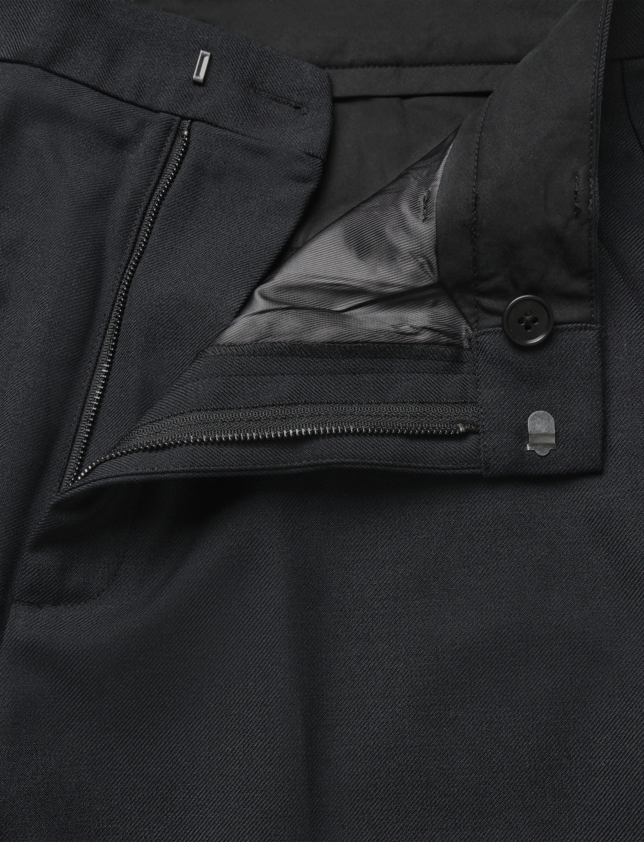 Mads Nørgaard - Super Twill Henry Pants - casual bukser - black - 3