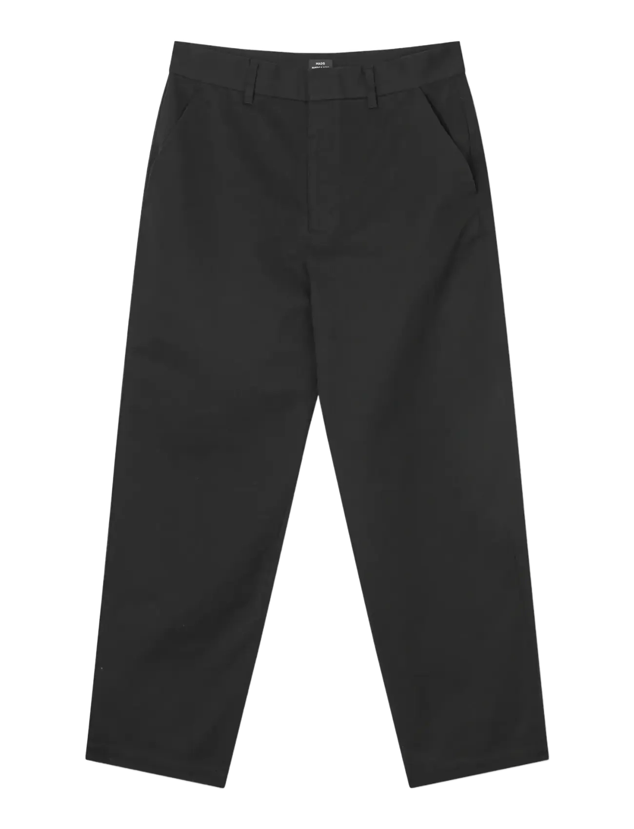 Mads Nørgaard - Cotton Twill Henry Pants - black - 1