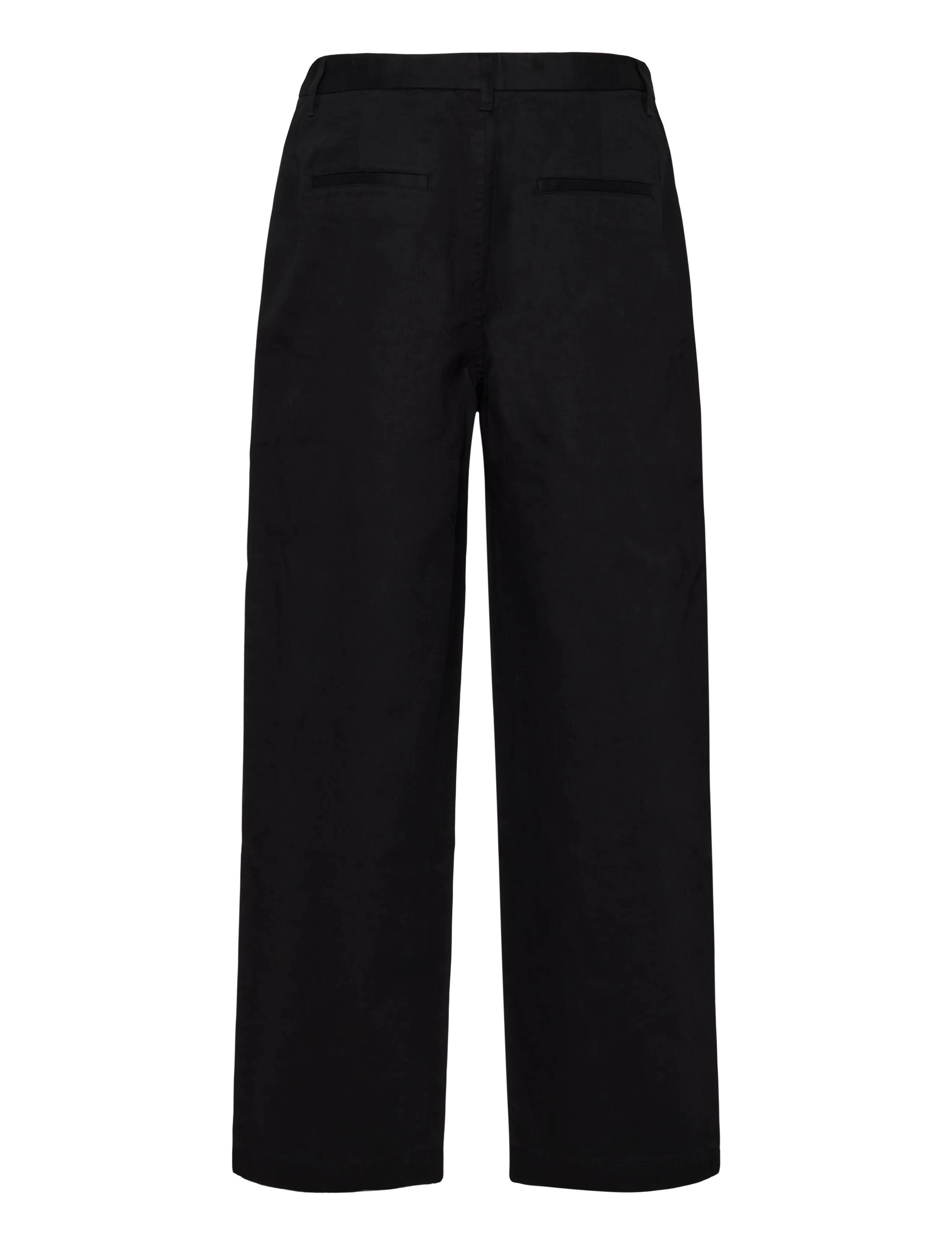 Mads Nørgaard - Cotton Twill Henry Pants - casual bukser - black - 2