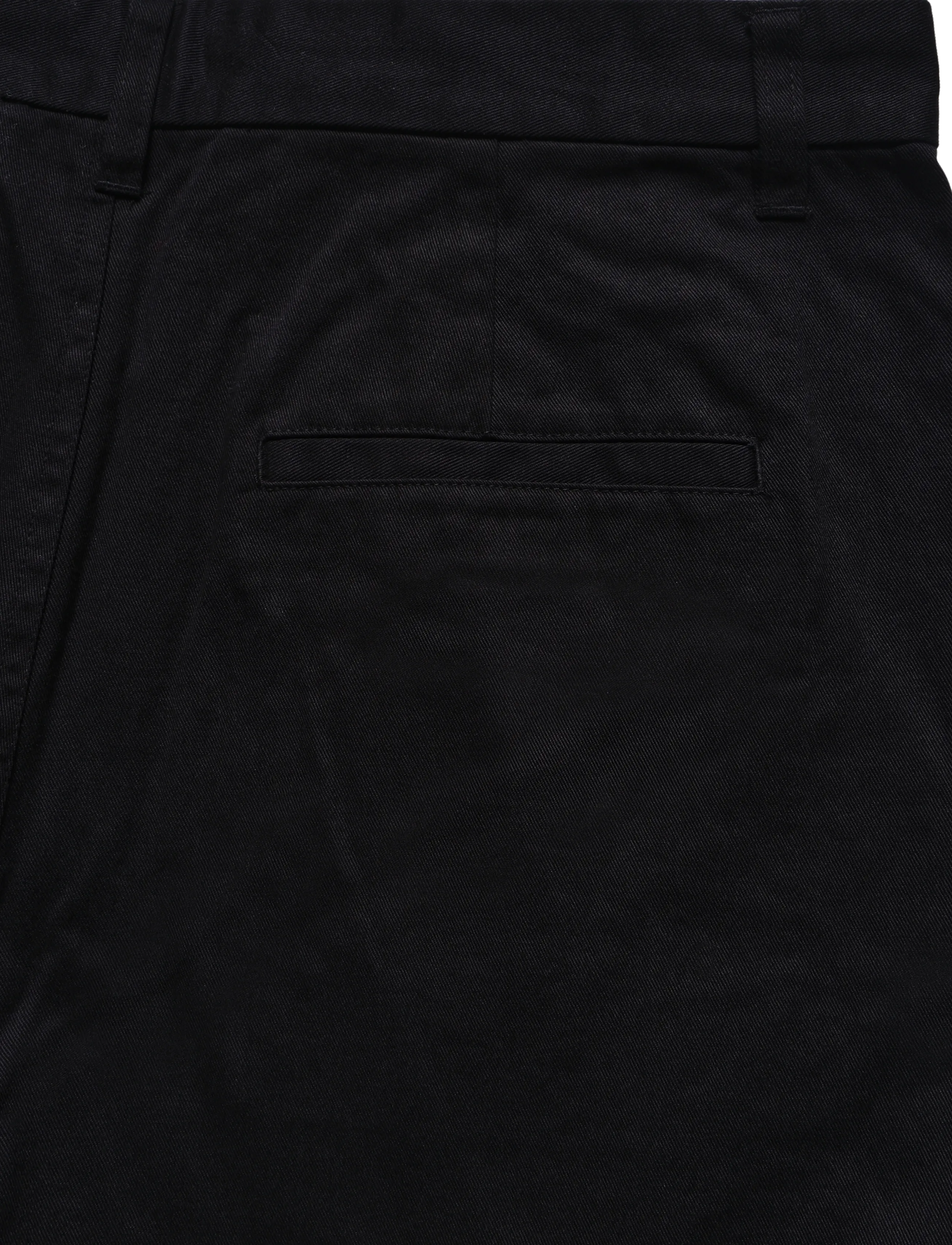 Mads Nørgaard - Cotton Twill Henry Pants - casual bukser - black - 4