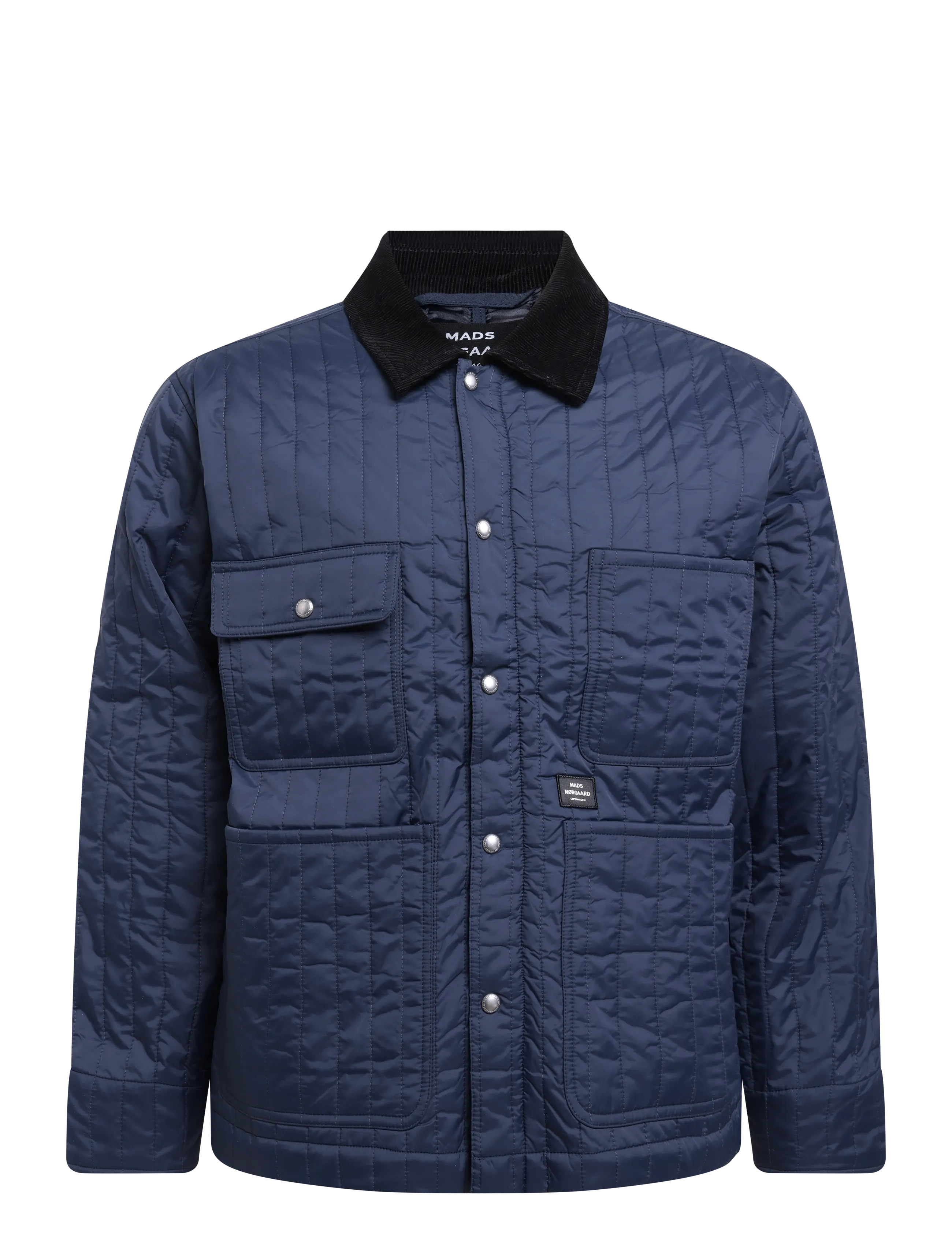 Mads Nørgaard Quilt Chore Jacket - Tøj - SKY CAPTAIN / navy