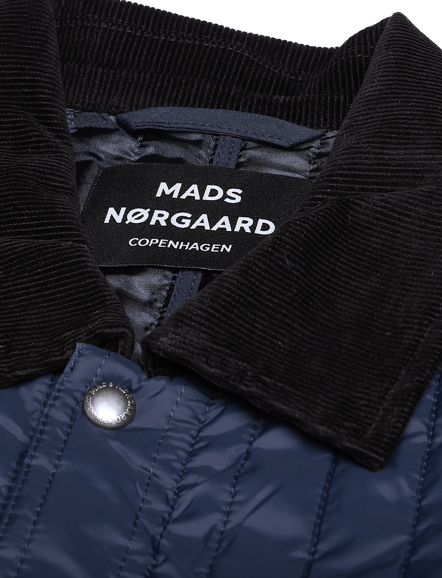 Mads Nørgaard - Quilt Chore Jacket - efterårsjakker - sky captain - 2