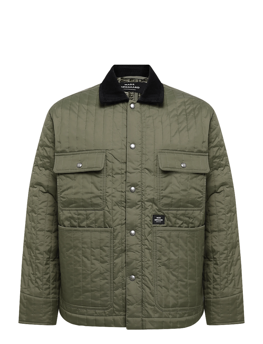 Mads Nørgaard - Quilt Chore Jacket - sügisjoped - tarmac - 0