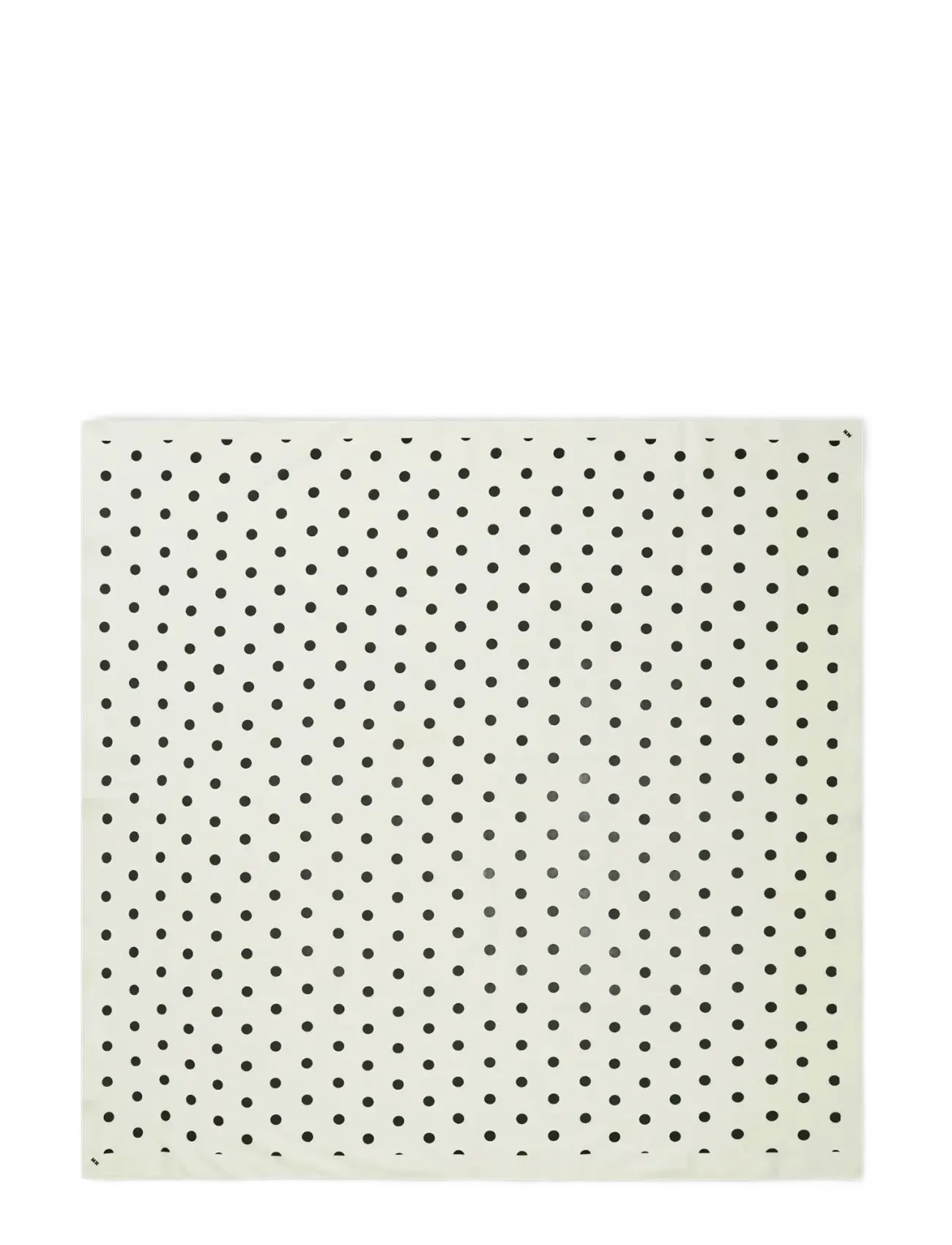 Mads Nørgaard Soft Cotton Big Dot Scarf - Schals - DOT AOP/BLACK / cream
