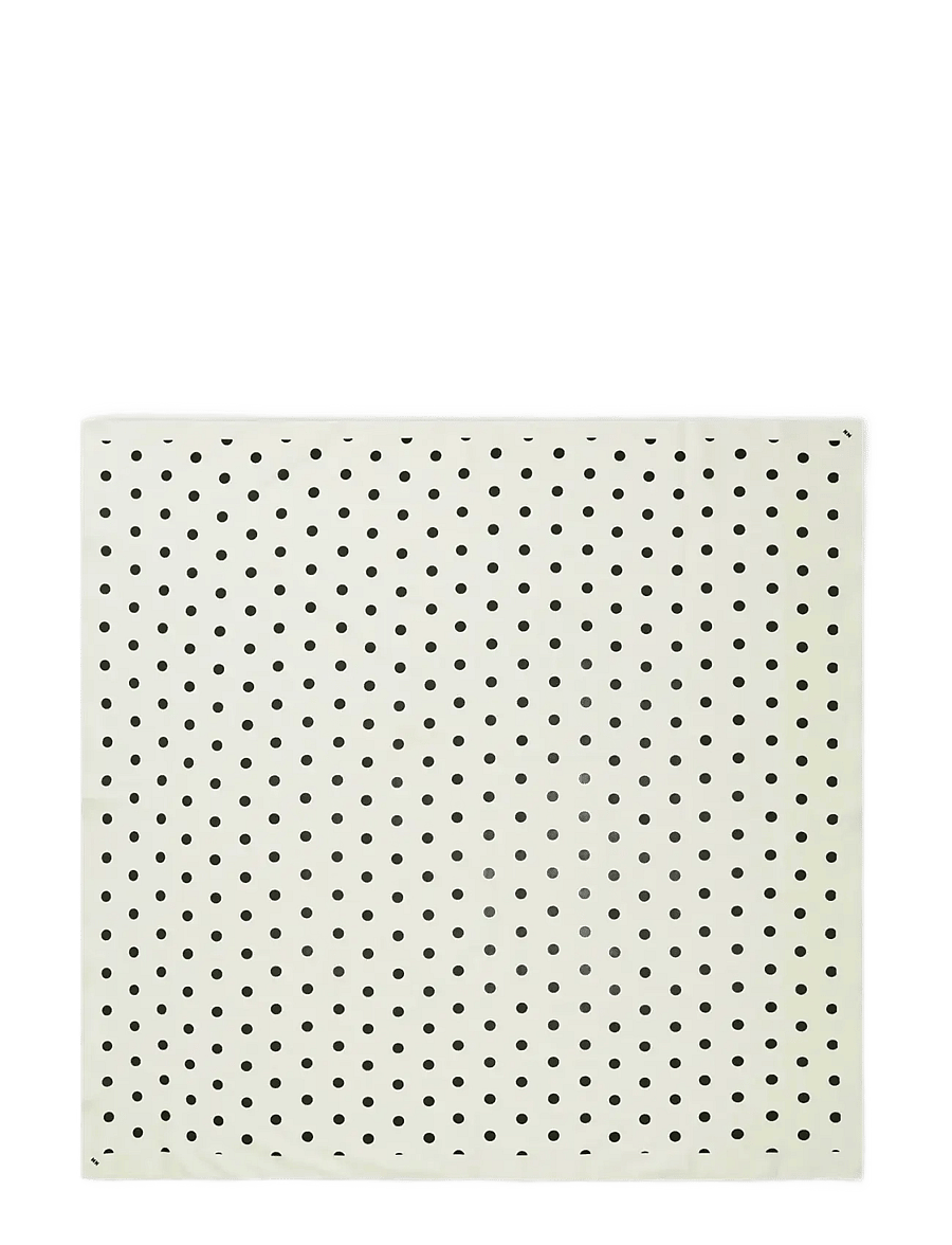 Mads Nørgaard - Soft Cotton Big Dot Scarf - moetrendid - dot aop/black - 1