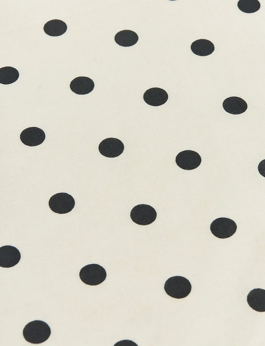 Mads Nørgaard - Soft Cotton Big Dot Scarf - moetrendid - dot aop/black - 2