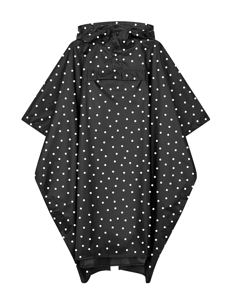 Mads Nørgaard - Raino Scape Dot Cape - dot aop black - 0
