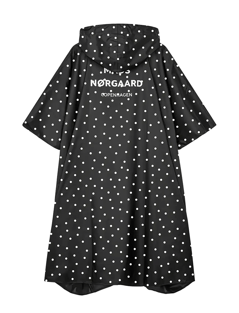 Mads Nørgaard - Raino Scape Dot Cape - vihmamantlid - dot aop black - 1