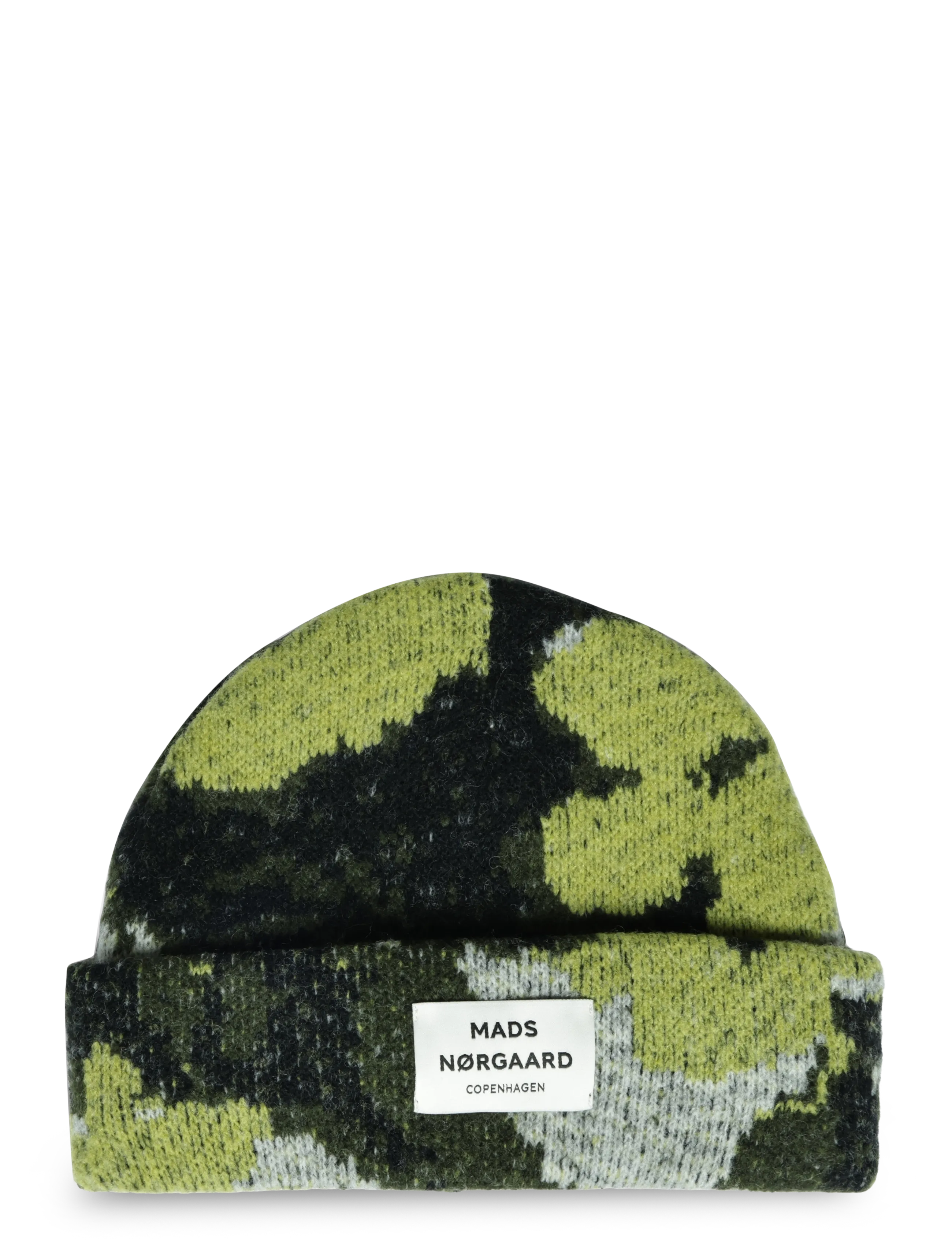 Mads Nørgaard Tosca Anuska Aop Beanie - Transitional Layering - FLORA / green