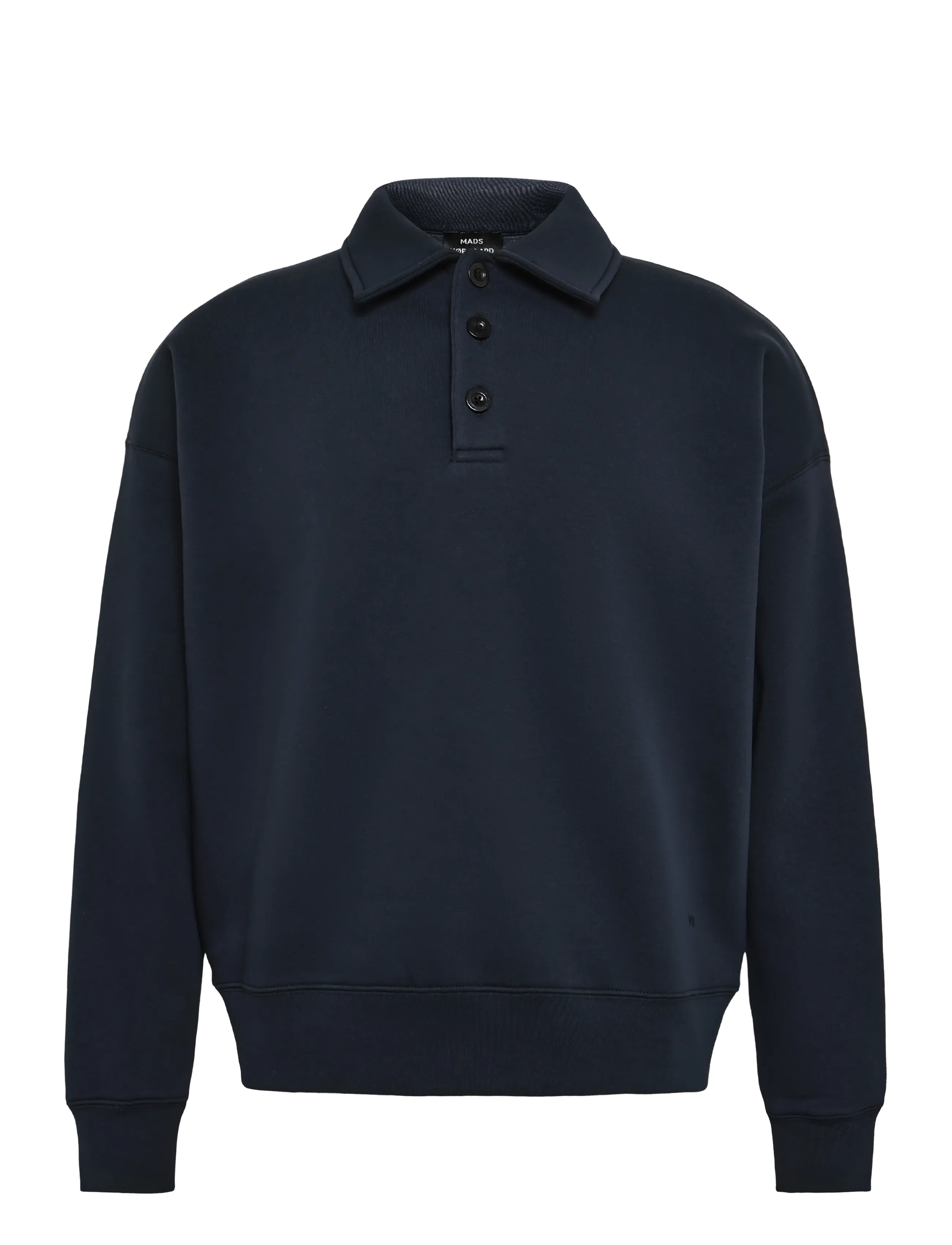 Mads Nørgaard - Standard Bram Polo Sweat - polos à manches longues - sky captain - 1