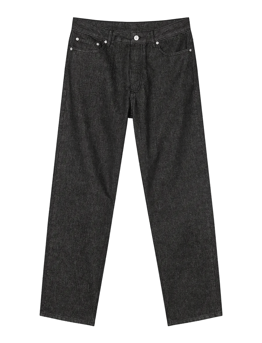 Mads Nørgaard - Arizona Black Denim Coen Jeans - weite jeans - black rinse wash - 1