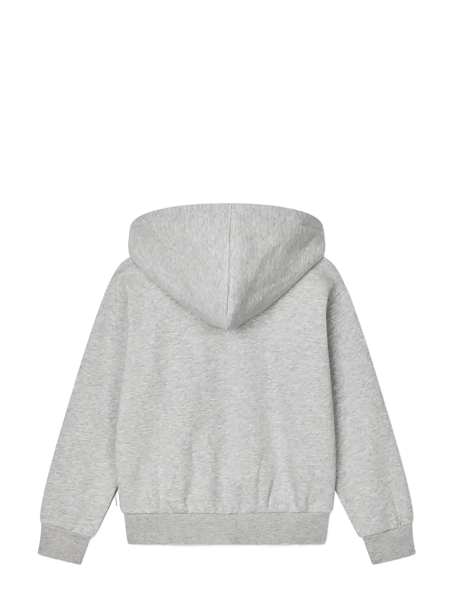 Mads Nørgaard - Mix Sweat N Sonan Zip Hoodie - kapuzenpullover - grey melange - 1