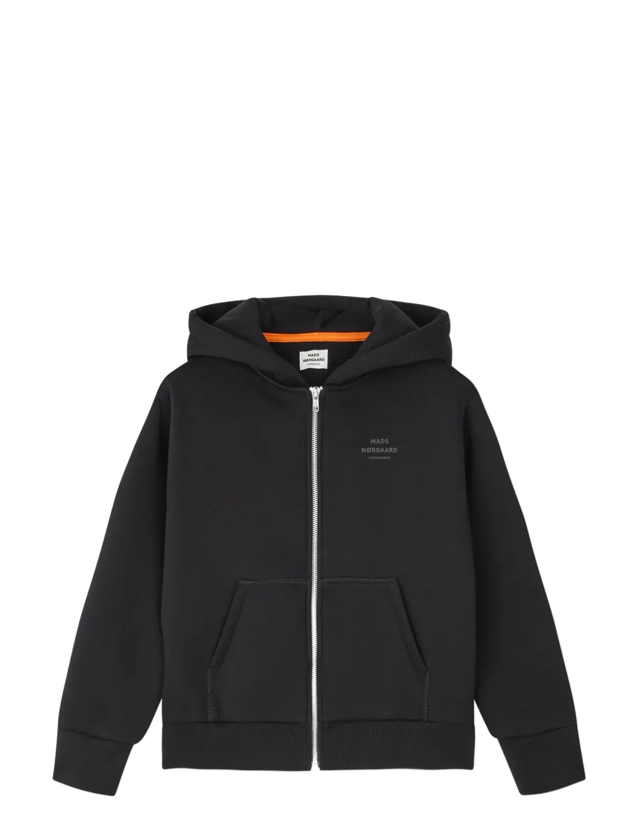 Mads Nørgaard Mix Sweat N Sonan Zip Hoodie - Dressipluusid ja kapuutsiga pusad - JET BLACK / black