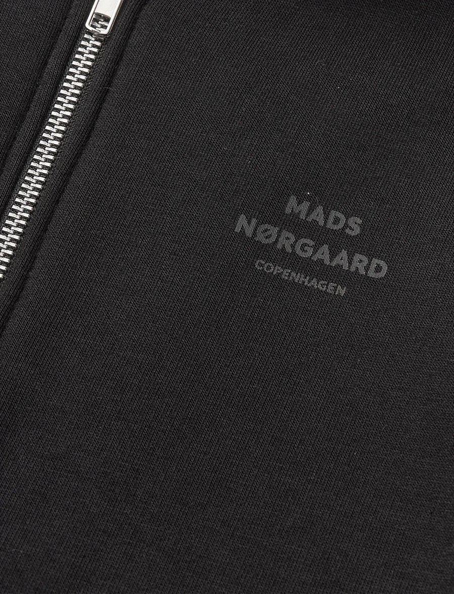 Mads Nørgaard - Mix Sweat N Sonan Zip Hoodie - kapuzenpullover - jet black - 2