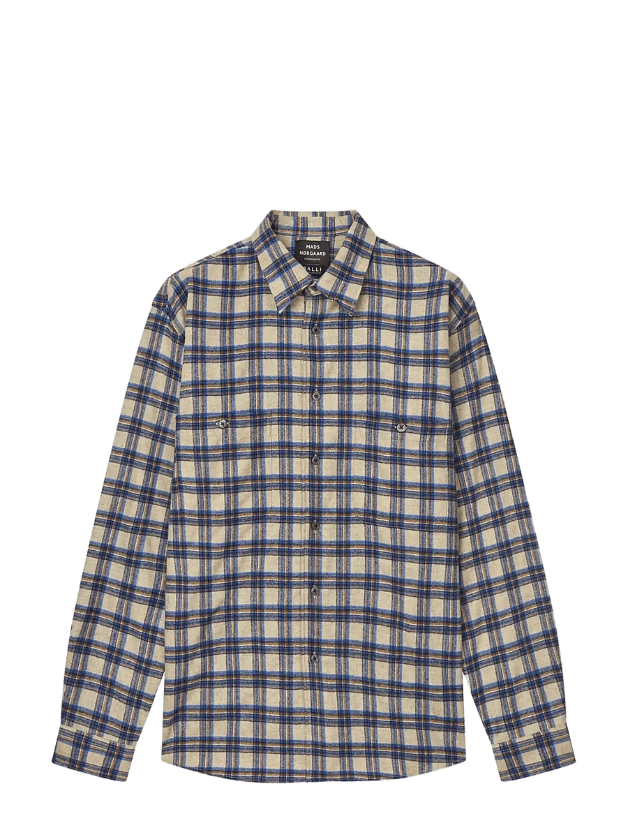Mads Nørgaard - Italian Wool Marcel Loto Shirt - overland trek ch. - 1
