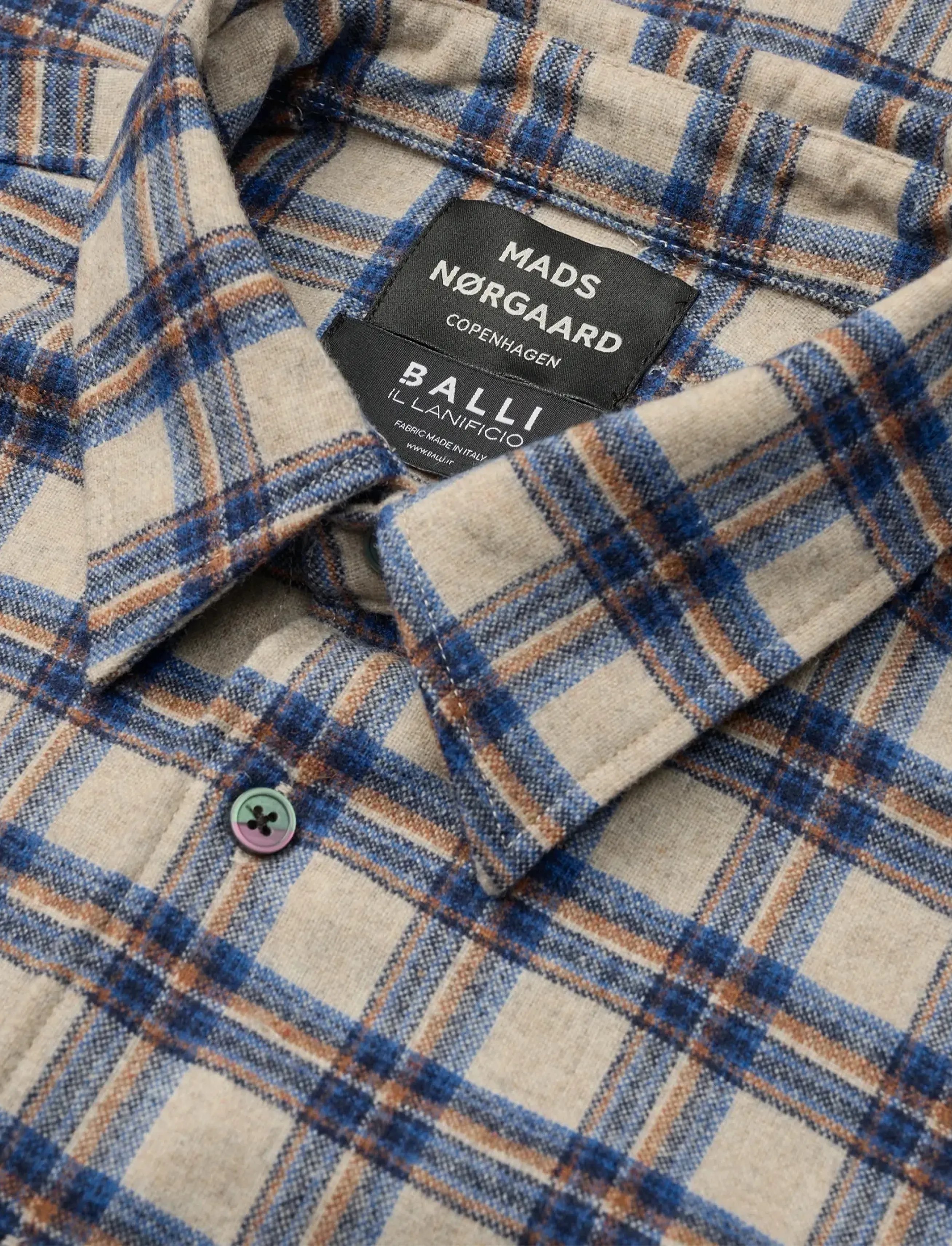 Mads Nørgaard - Italian Wool Marcel Loto Shirt - overland trek ch. - 3