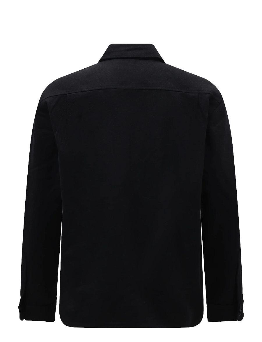 Mads Nørgaard - Felted Wool August Work Shirt - osta olukorra järgi - charcoal melange - 1
