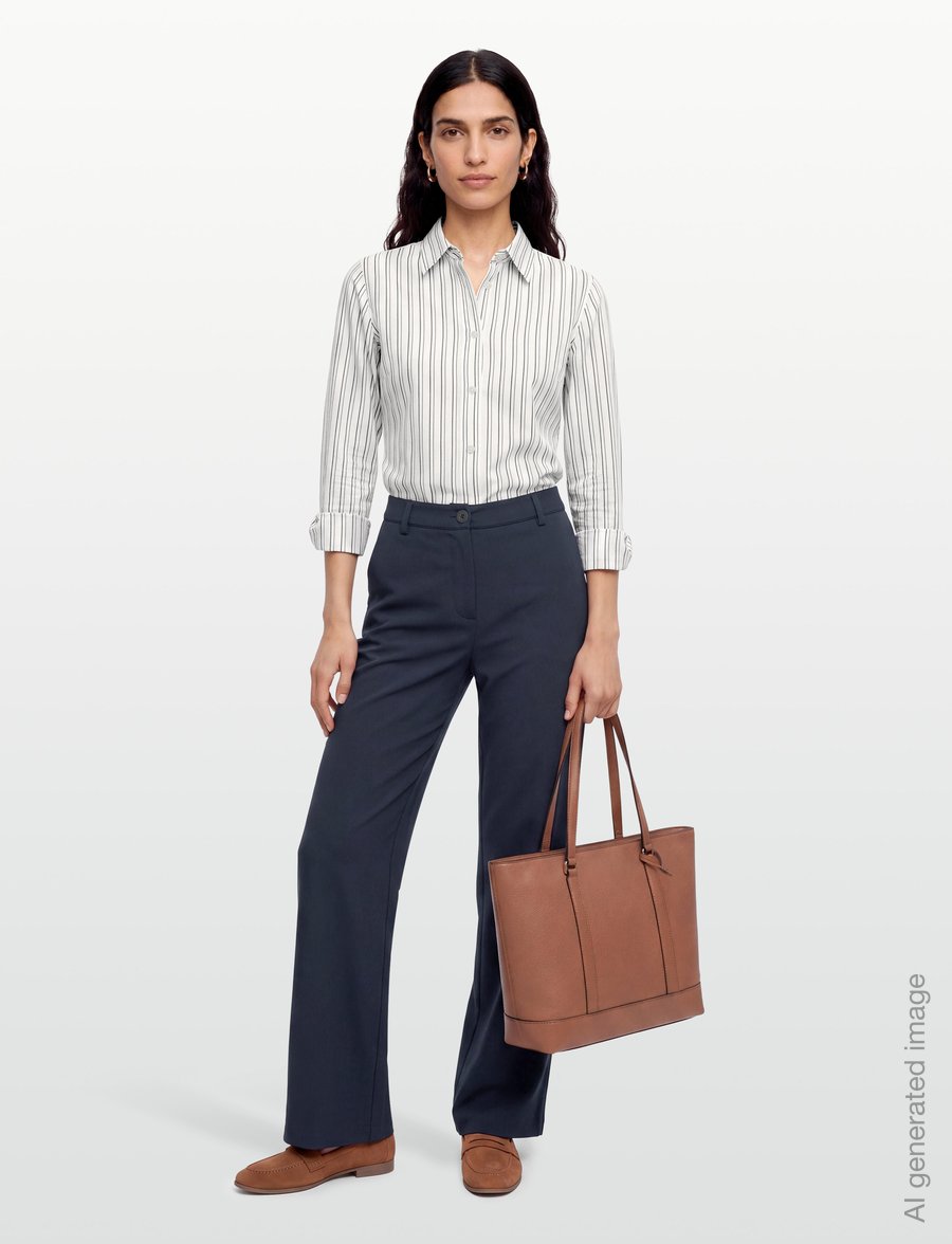 Mads Nørgaard - Cohen Poplin Shady Shirt - langärmlige hemden - snow white/winetasting - 0