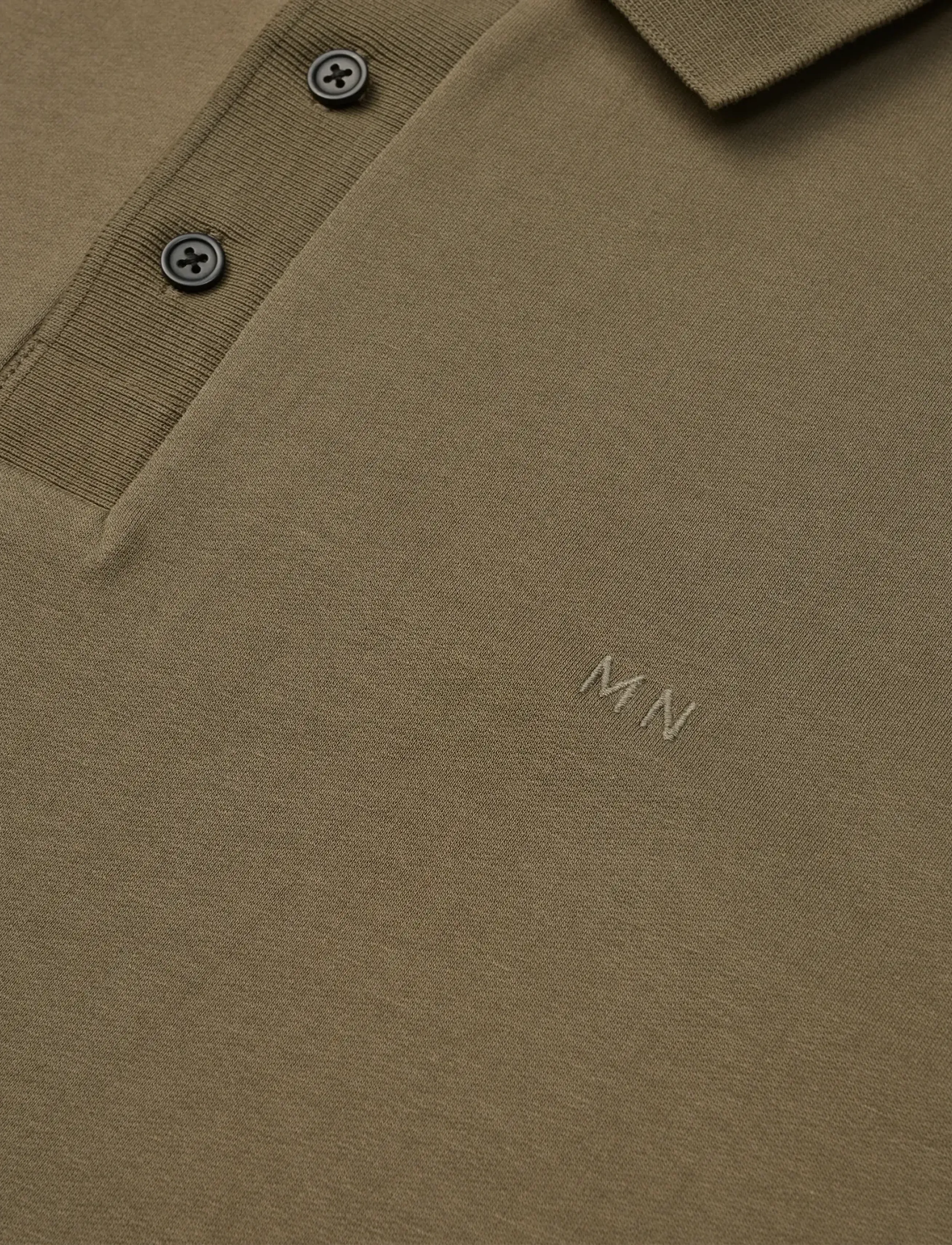 Mads Nørgaard - Light Terry Polo Sweat - sweatshirts - tarmac - 1