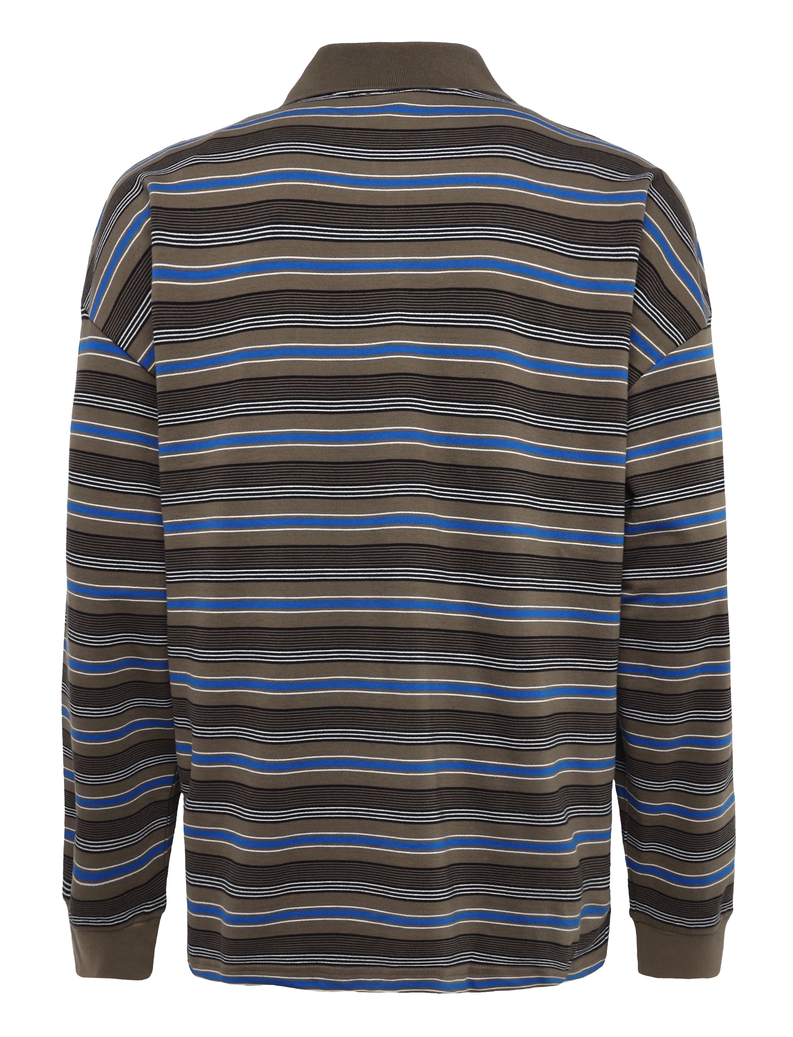Mads Nørgaard - Light Terry Polo Sweat ST. - sweatshirts - tarmac multi st. - 2