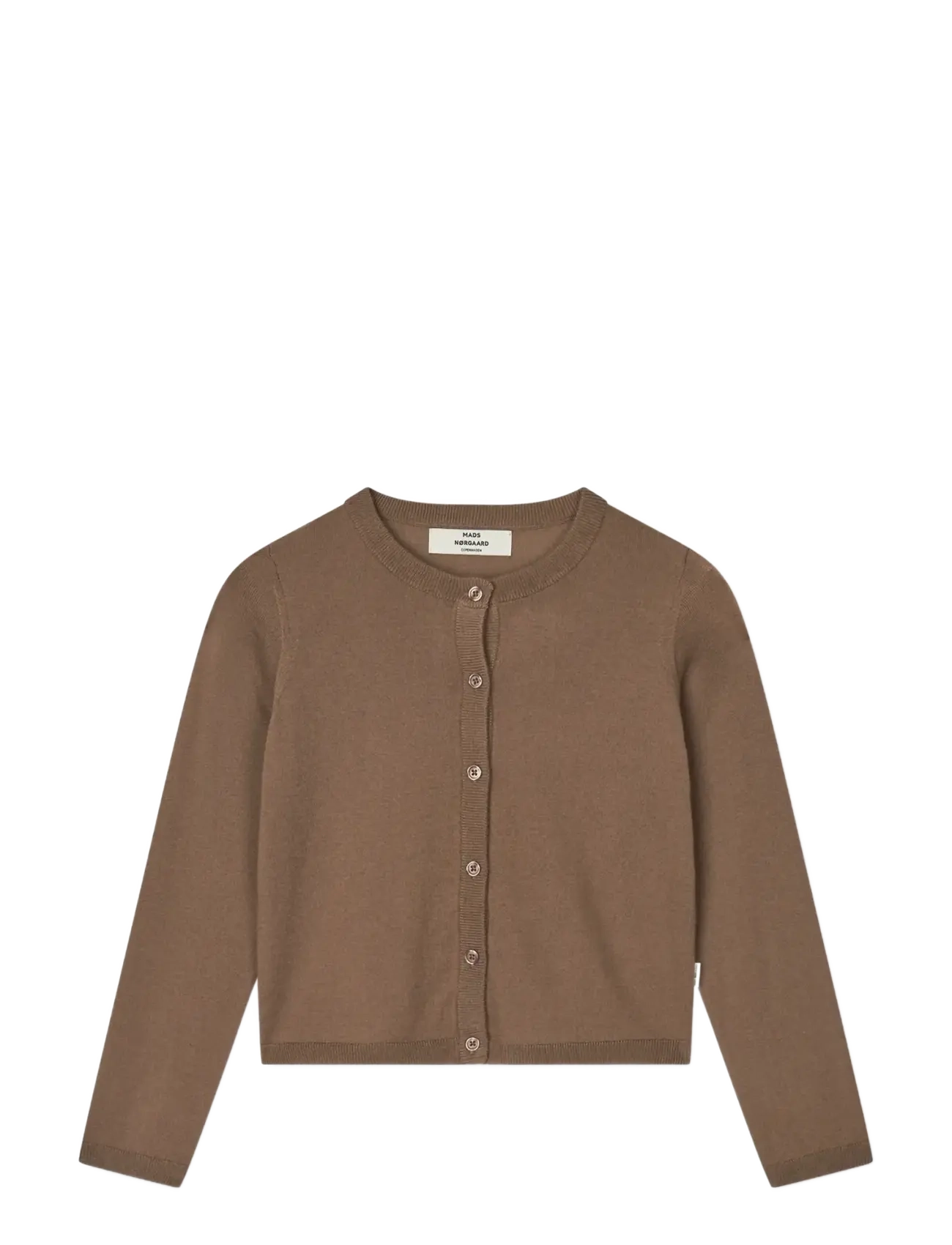 Mads Nørgaard Fine Merino Charlie Knit - Cardigans - COCOA / brown