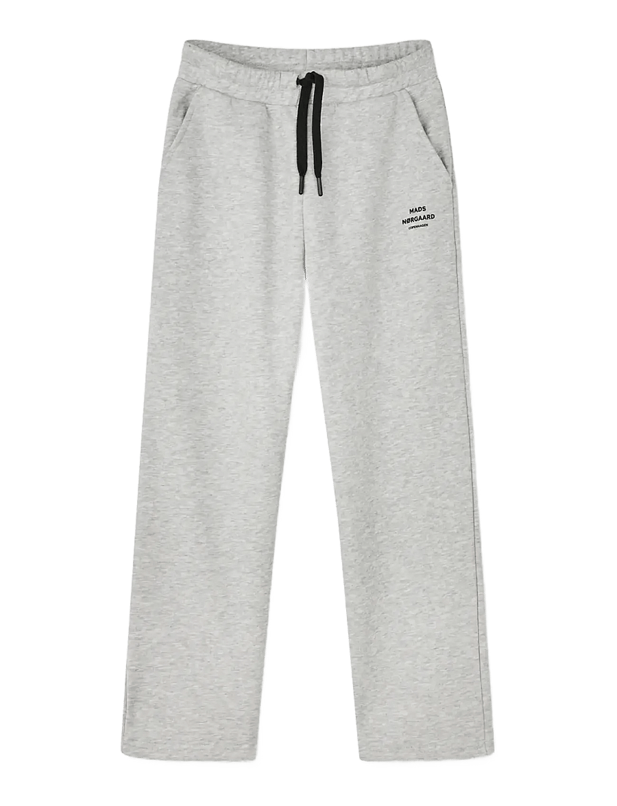 Mads Nørgaard - Mix Sweat N Phil Pants - mjukisbyxor - grey melange - 0
