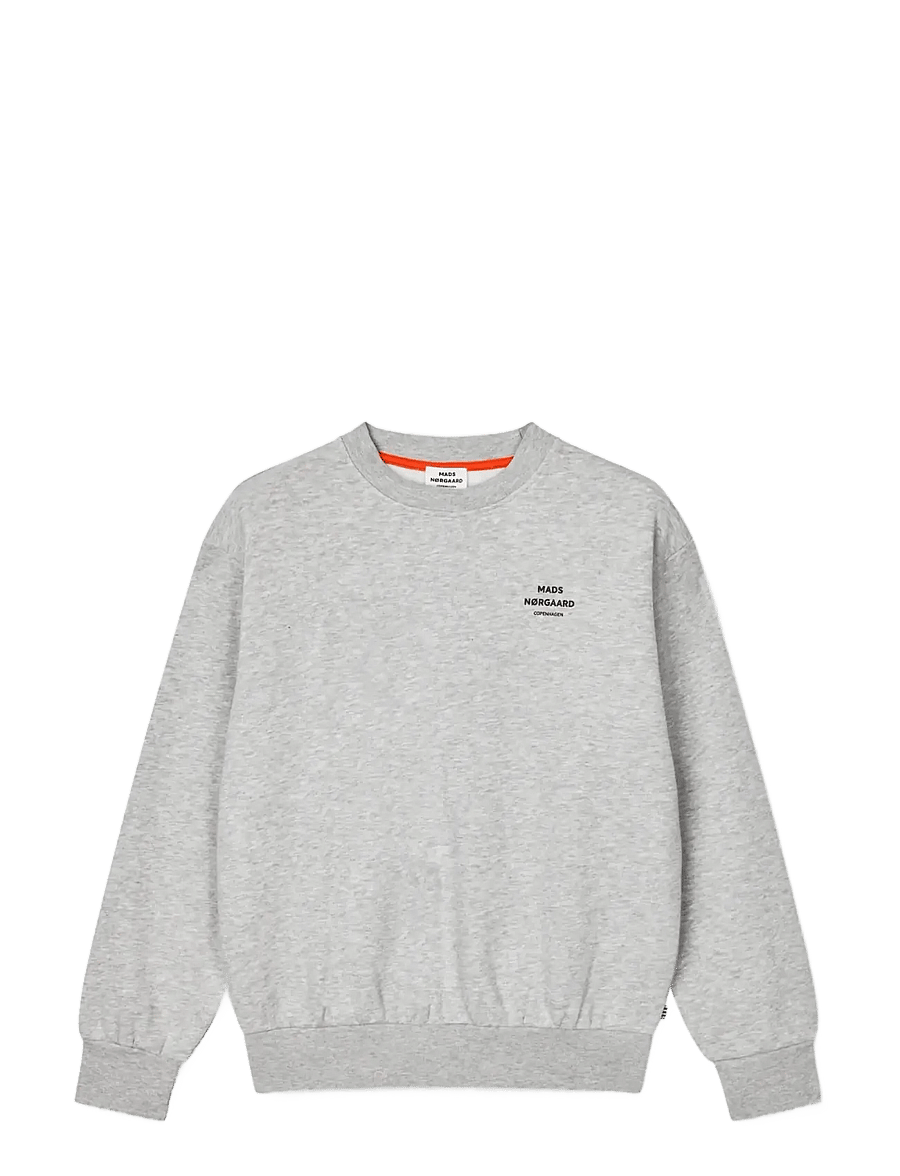Mads Nørgaard - Mix Sweat N Sonar Sweatshirt - sweatshirts - grey melange - 0