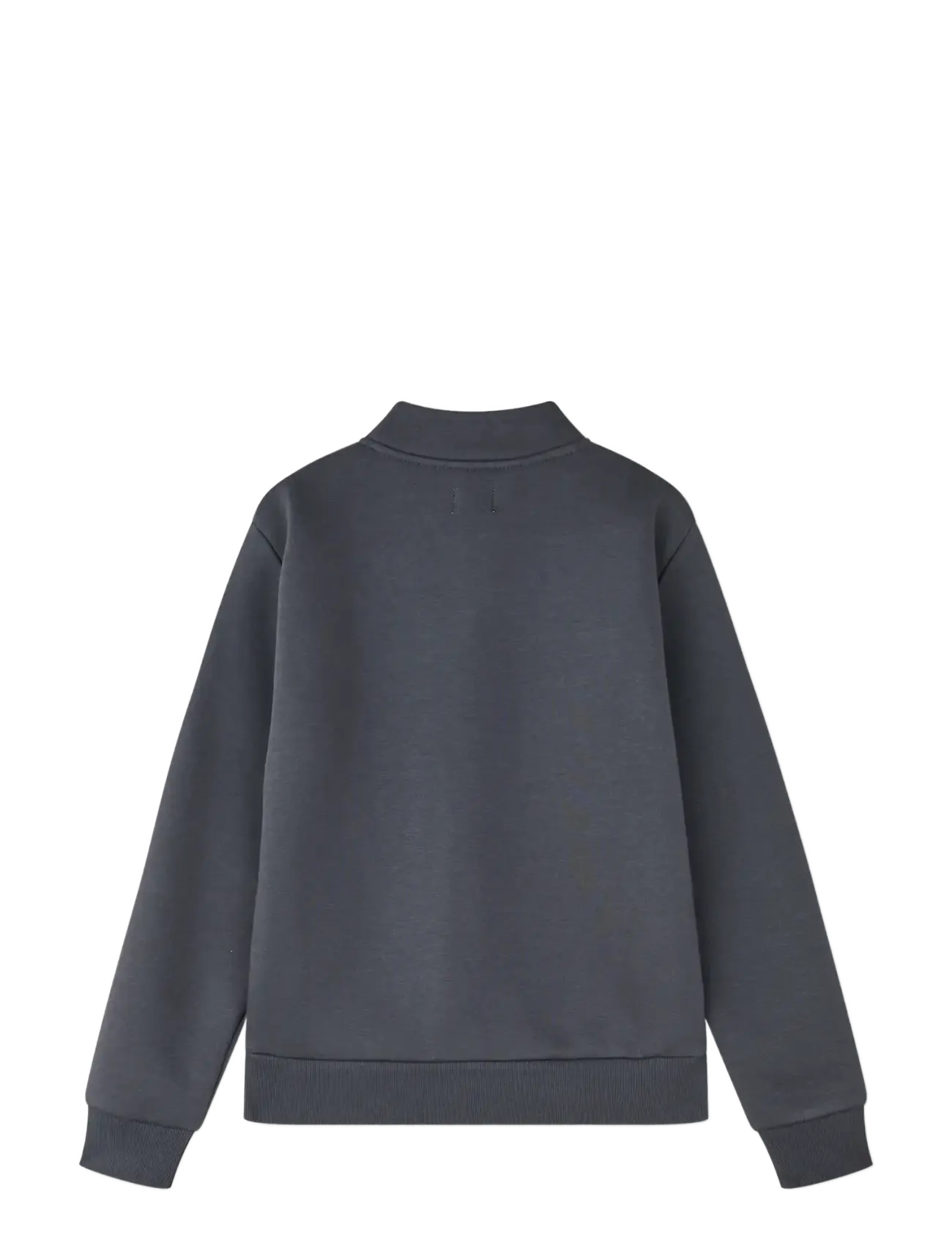 Mads Nørgaard - Mix Sweat N Crewie Half Zip Sweatshirt - sweatshirts - asphalt - 1