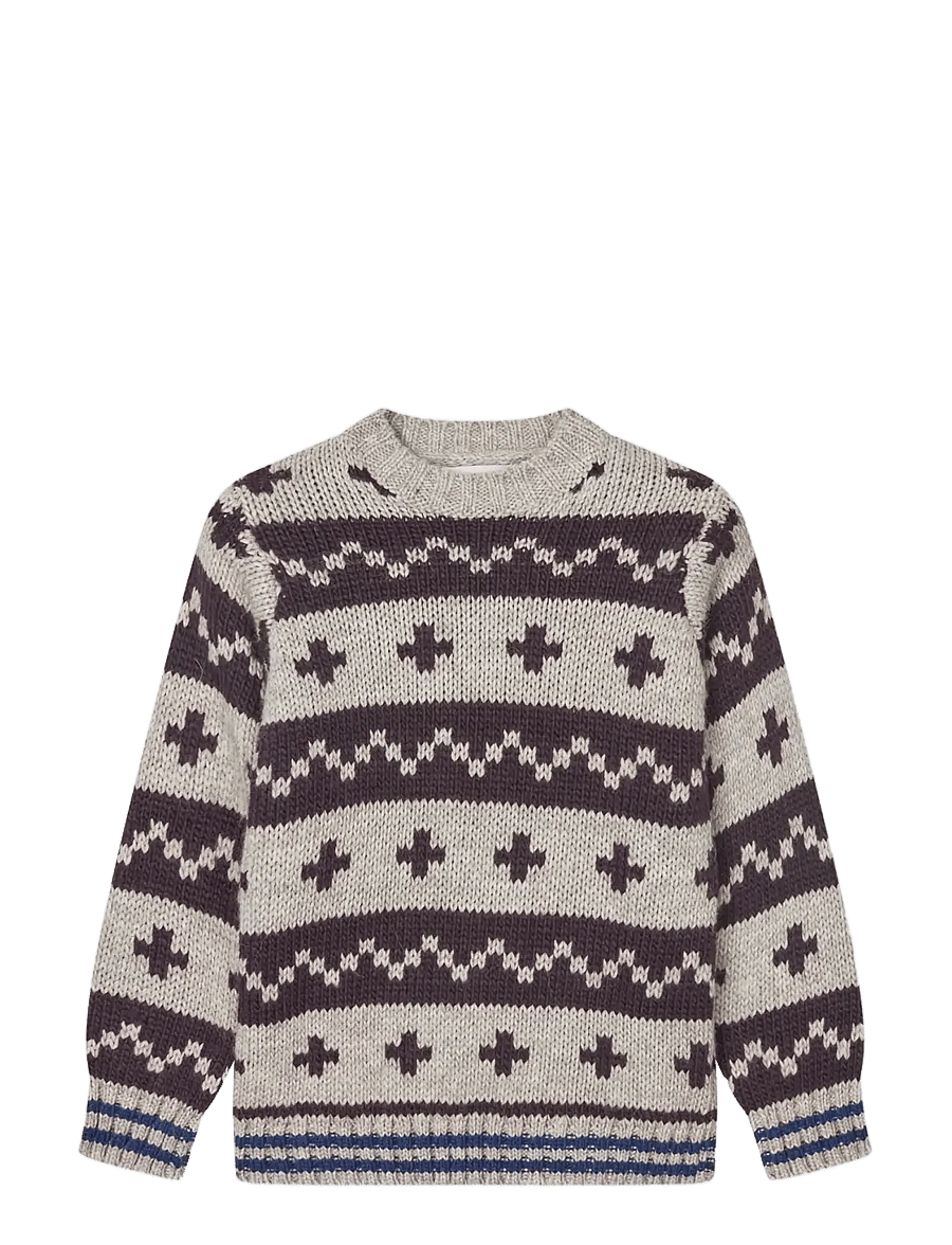 Mads Nørgaard - Crash Keldino Reykavik Knit - nature melange/brown - 0