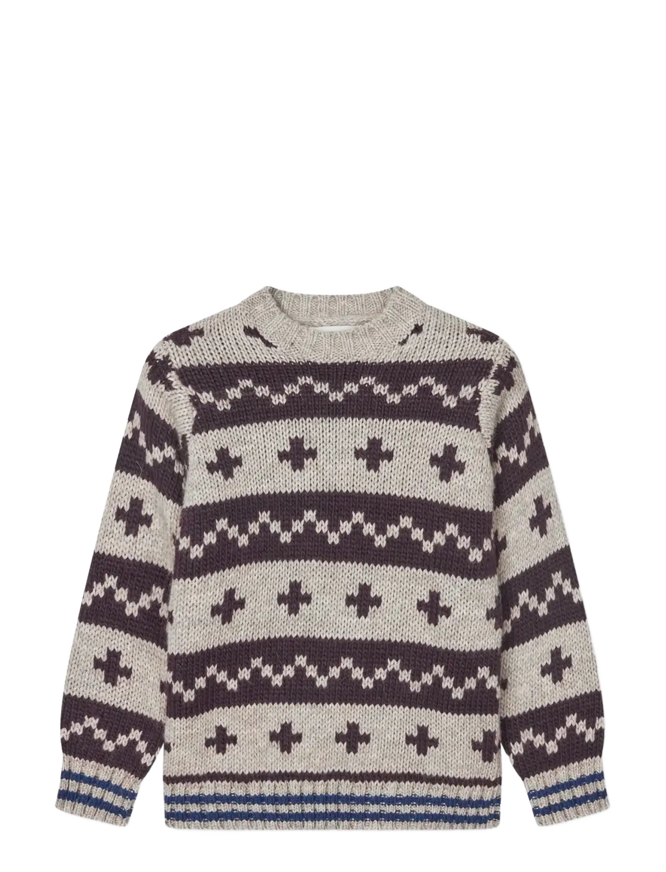 Mads Nørgaard Crash Keldino Reykavik Knit - Vis alt - NATURE MELANGE/BROWN / brown