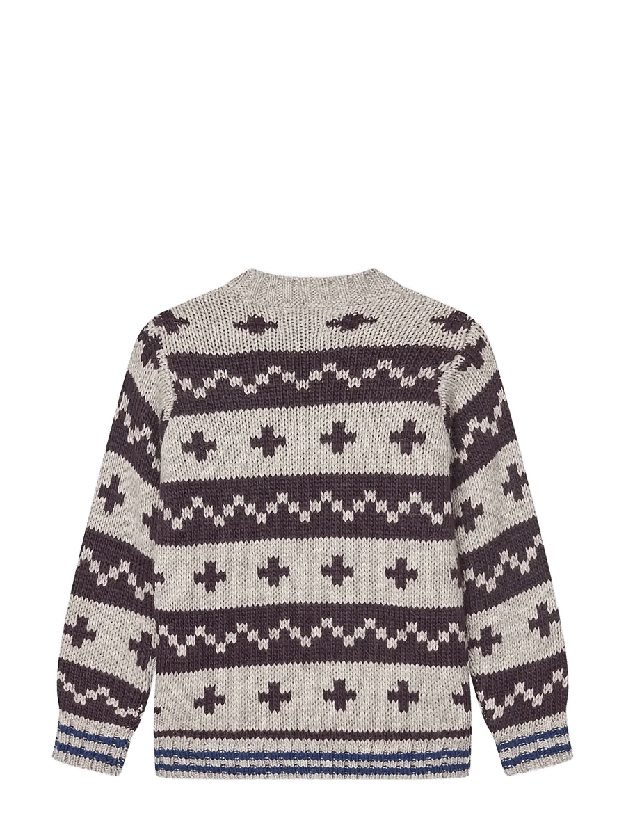 Mads Nørgaard - Crash Keldino Reykavik Knit - nature melange/brown - 1