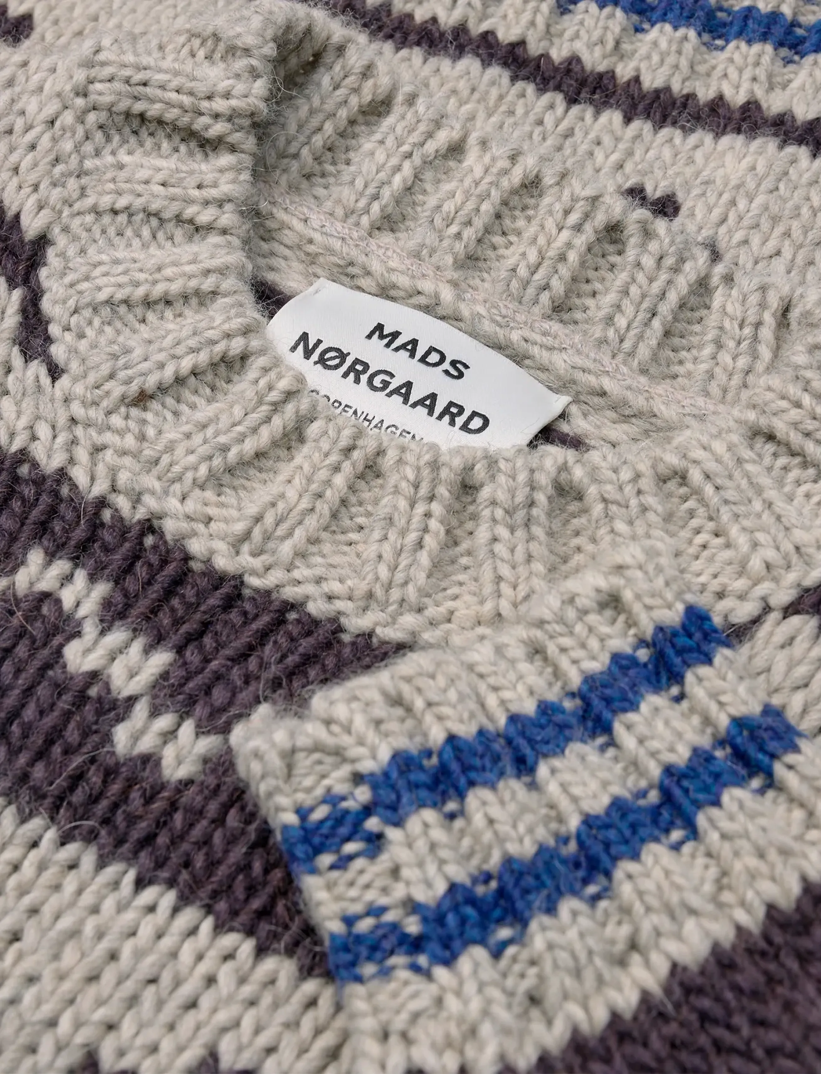 Mads Nørgaard - Crash Keldino Reykavik Knit - nature melange/brown - 2