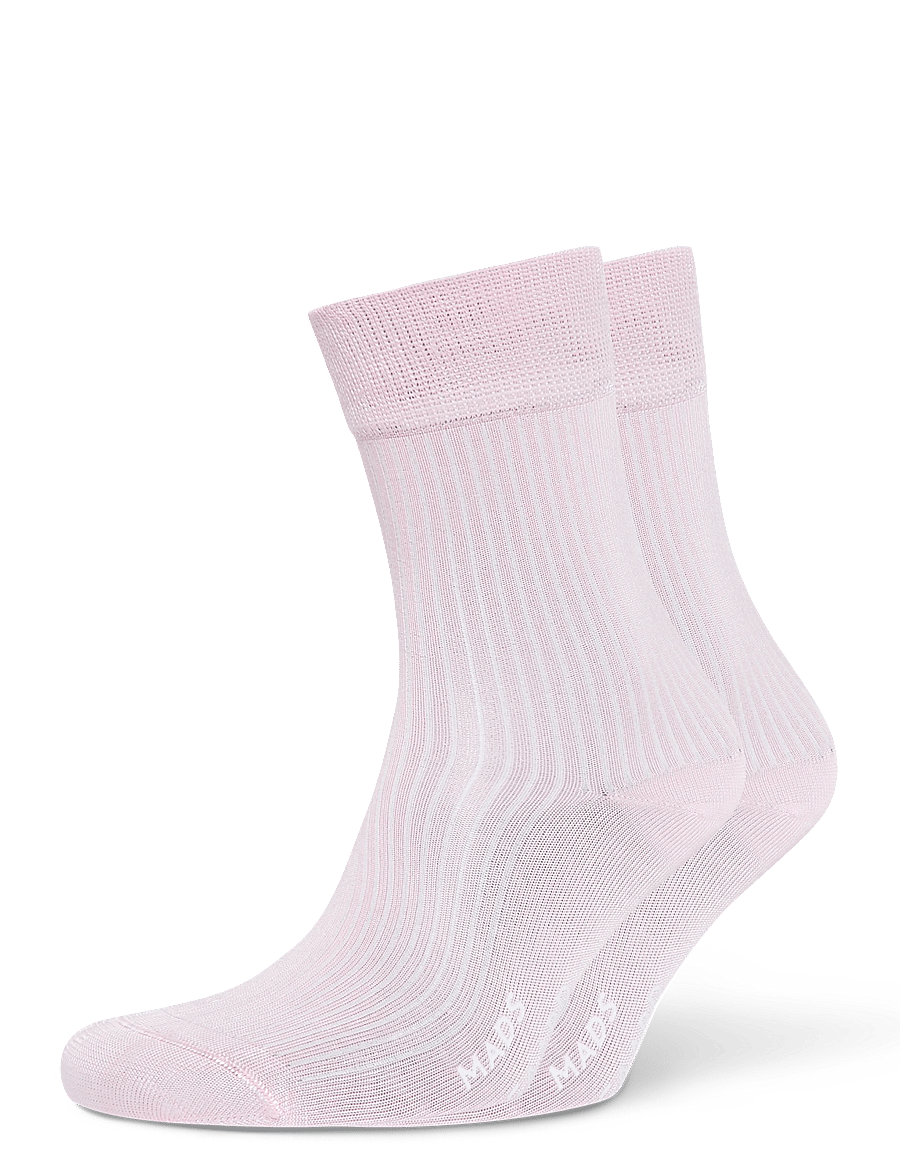 Mads Nørgaard - Knit Viscose Azra Sock - klassikalised sokid - fairy tale pink - 0