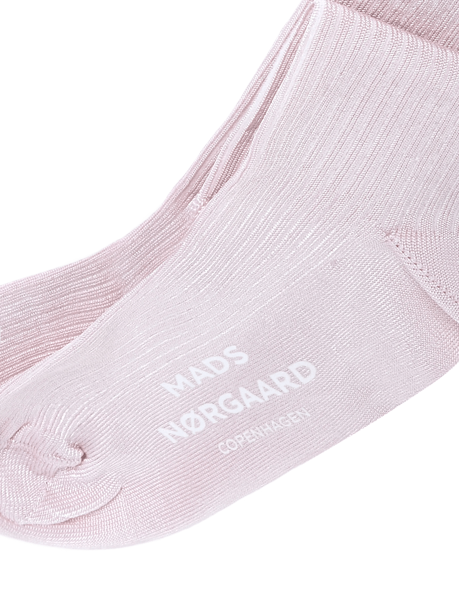 Mads Nørgaard - Knit Viscose Azra Sock - klassikalised sokid - fairy tale pink - 2