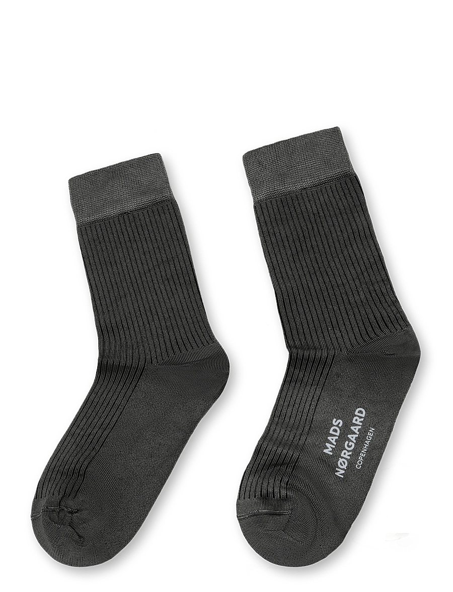 Mads Nørgaard - Knit Viscose Azra Sock - almindelige strømper - phantom - 1