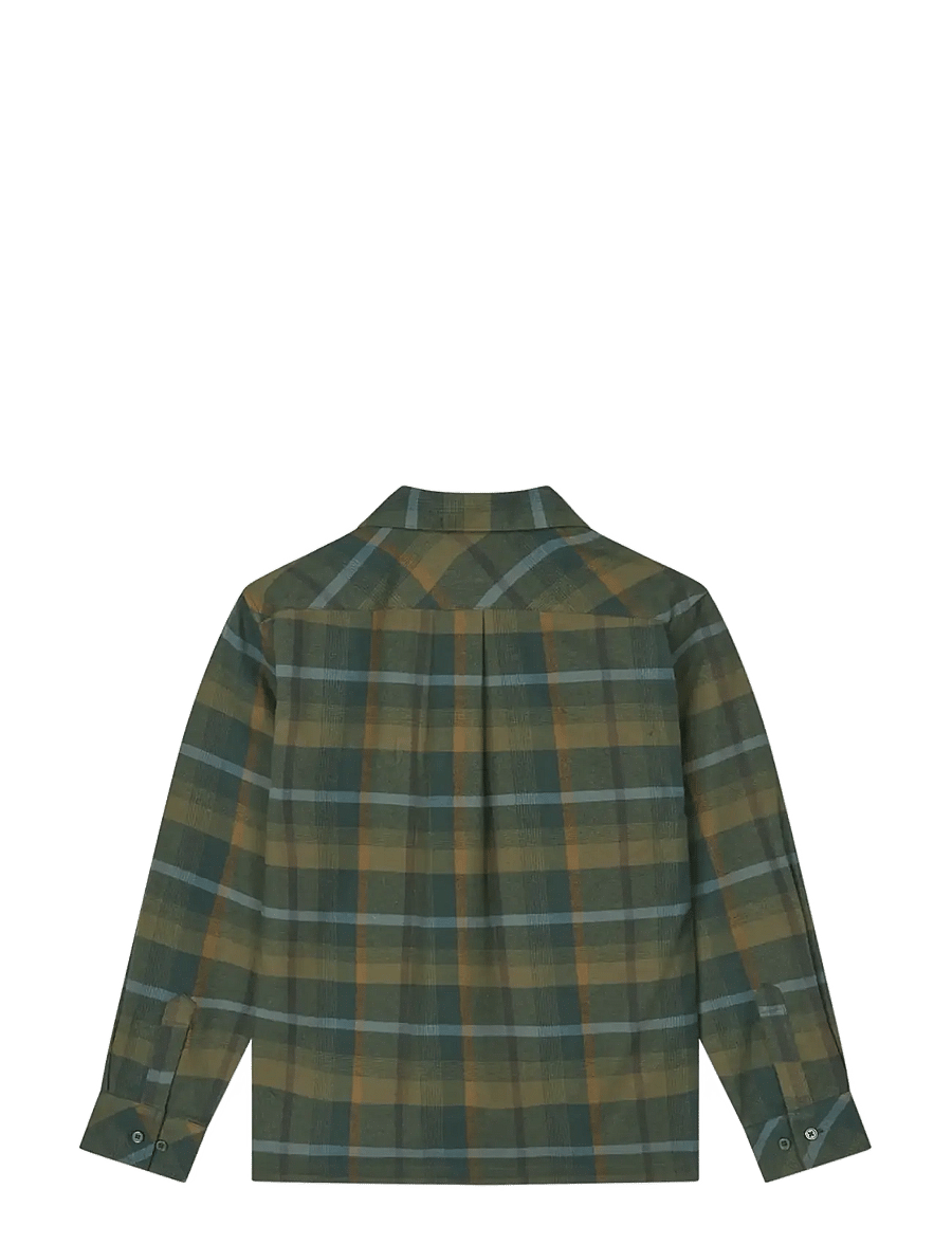 Mads Nørgaard - Brushed Flannel Lukas Shirt - långärmade skjortor - tarmac check - 1