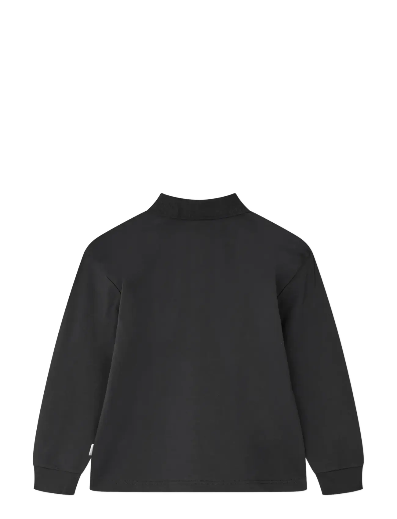 Mads Nørgaard - Light Terry Jan Polo L/S - langærmede poloer - black - 1