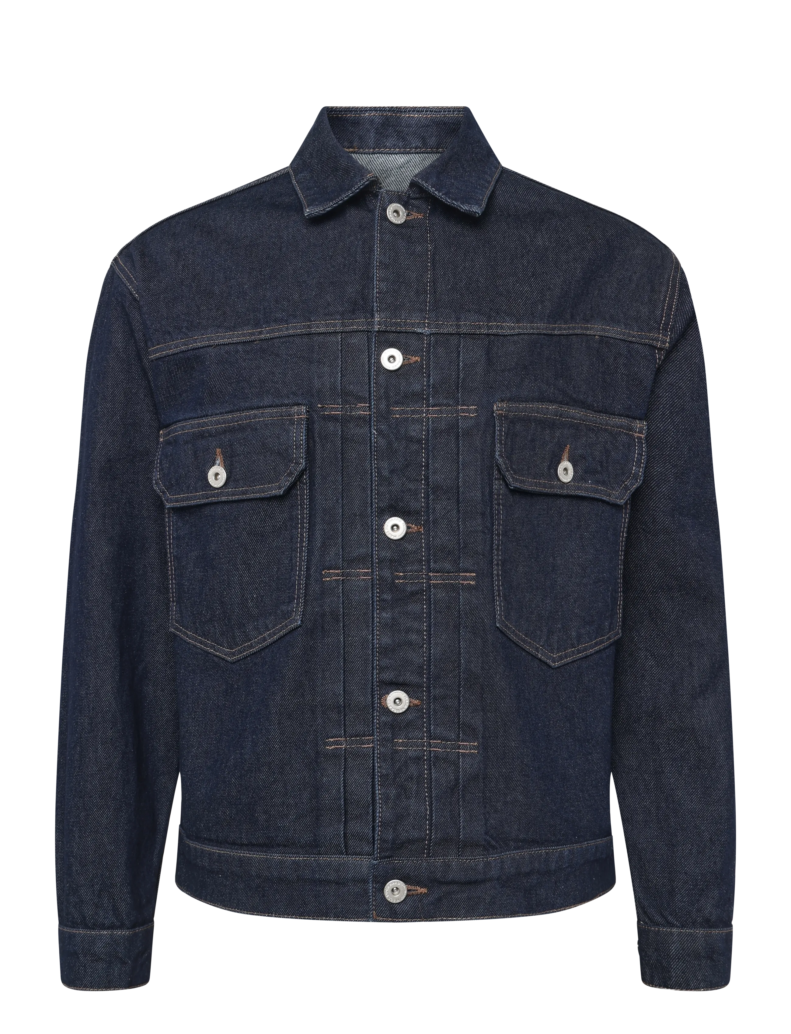 Mads Nørgaard - Arizona Denim Trucker Jacket - džinsa jakas bez oderējuma - rinse - 1