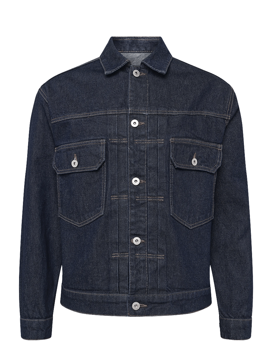 Mads Nørgaard - Arizona Denim Trucker Jacket - džinsa jakas bez oderējuma - rinse - 1
