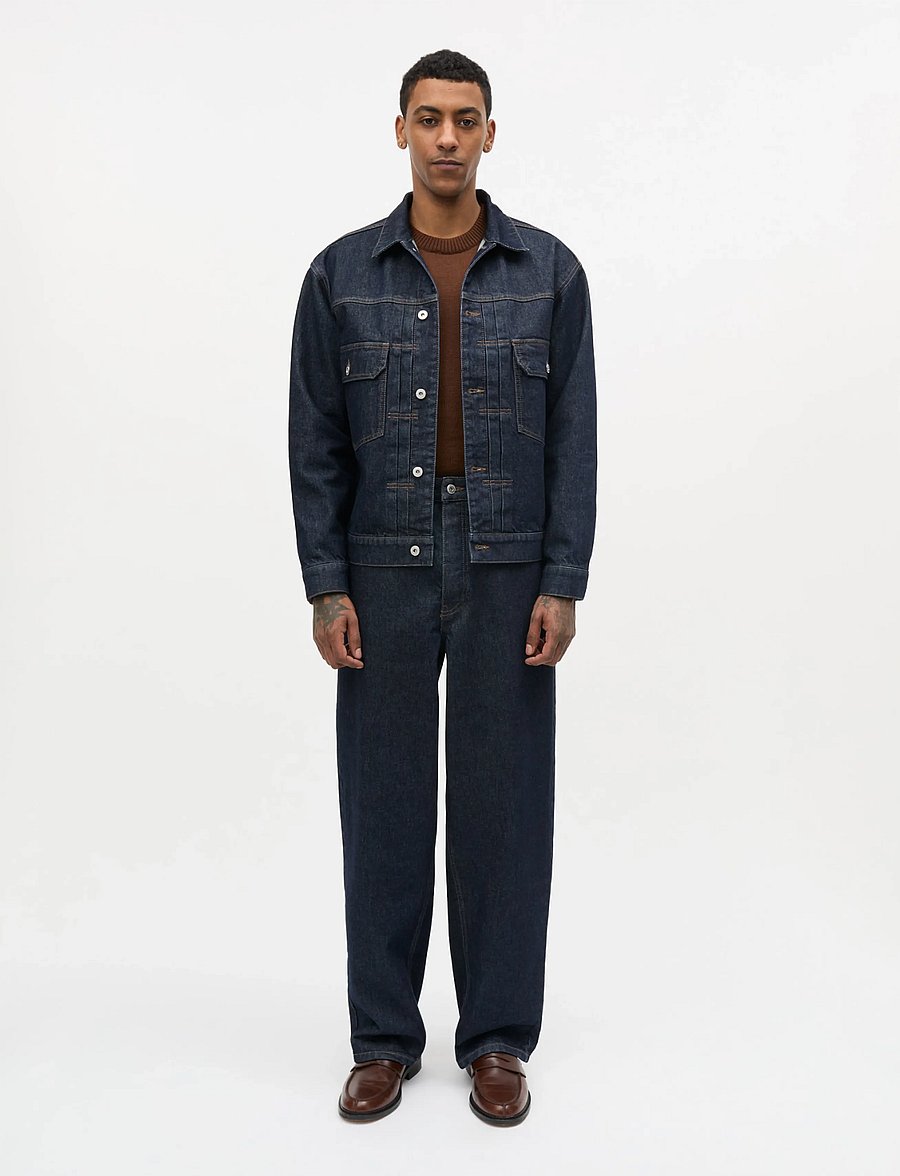 Mads Nørgaard - Arizona Denim Trucker Jacket - ungefütterte denimjacken - rinse - 0