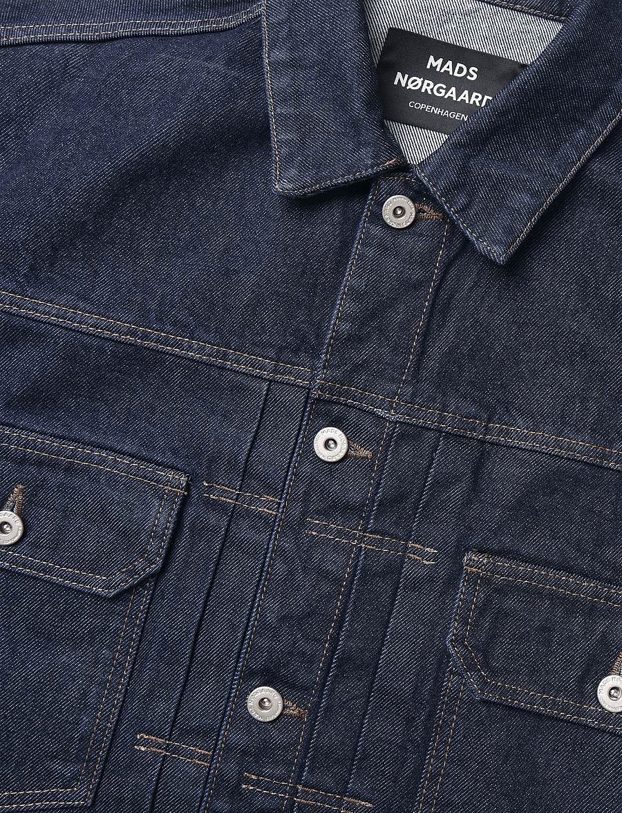 Mads Nørgaard - Arizona Denim Trucker Jacket - džinsa jakas bez oderējuma - rinse - 4
