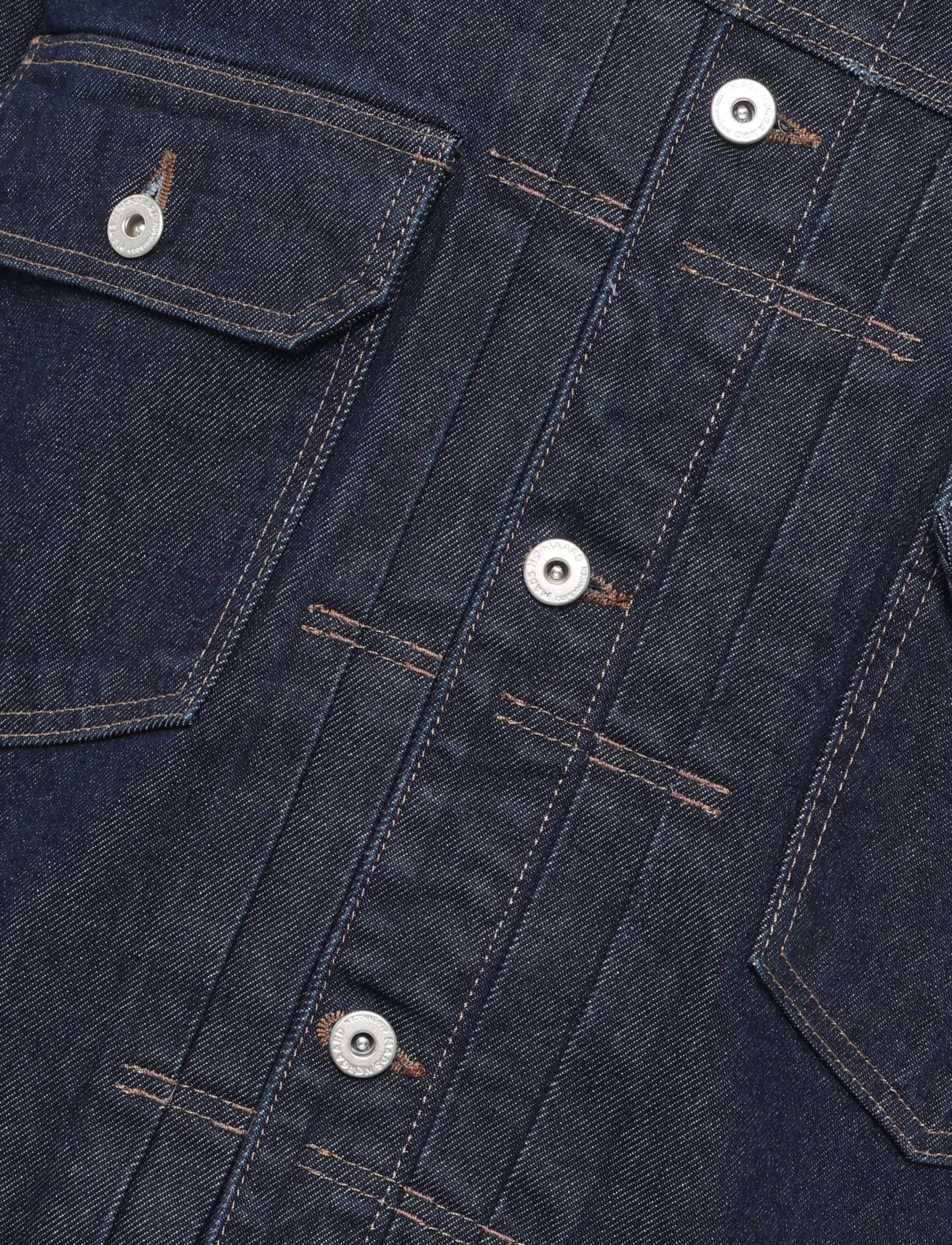 Mads Nørgaard - Arizona Denim Trucker Jacket - džinsa jakas bez oderējuma - rinse - 5