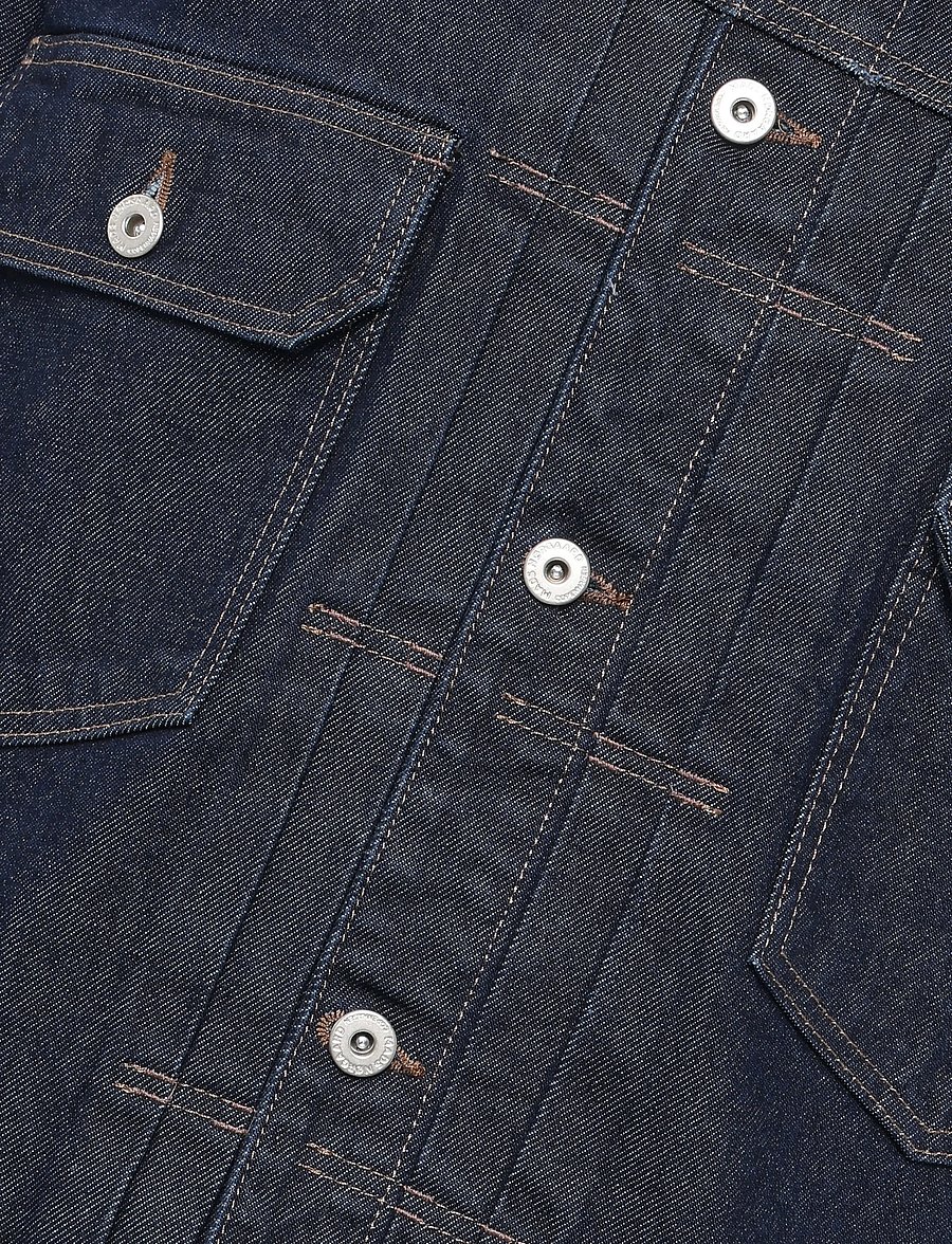 Mads Nørgaard - Arizona Denim Trucker Jacket - džinsa jakas bez oderējuma - rinse - 5