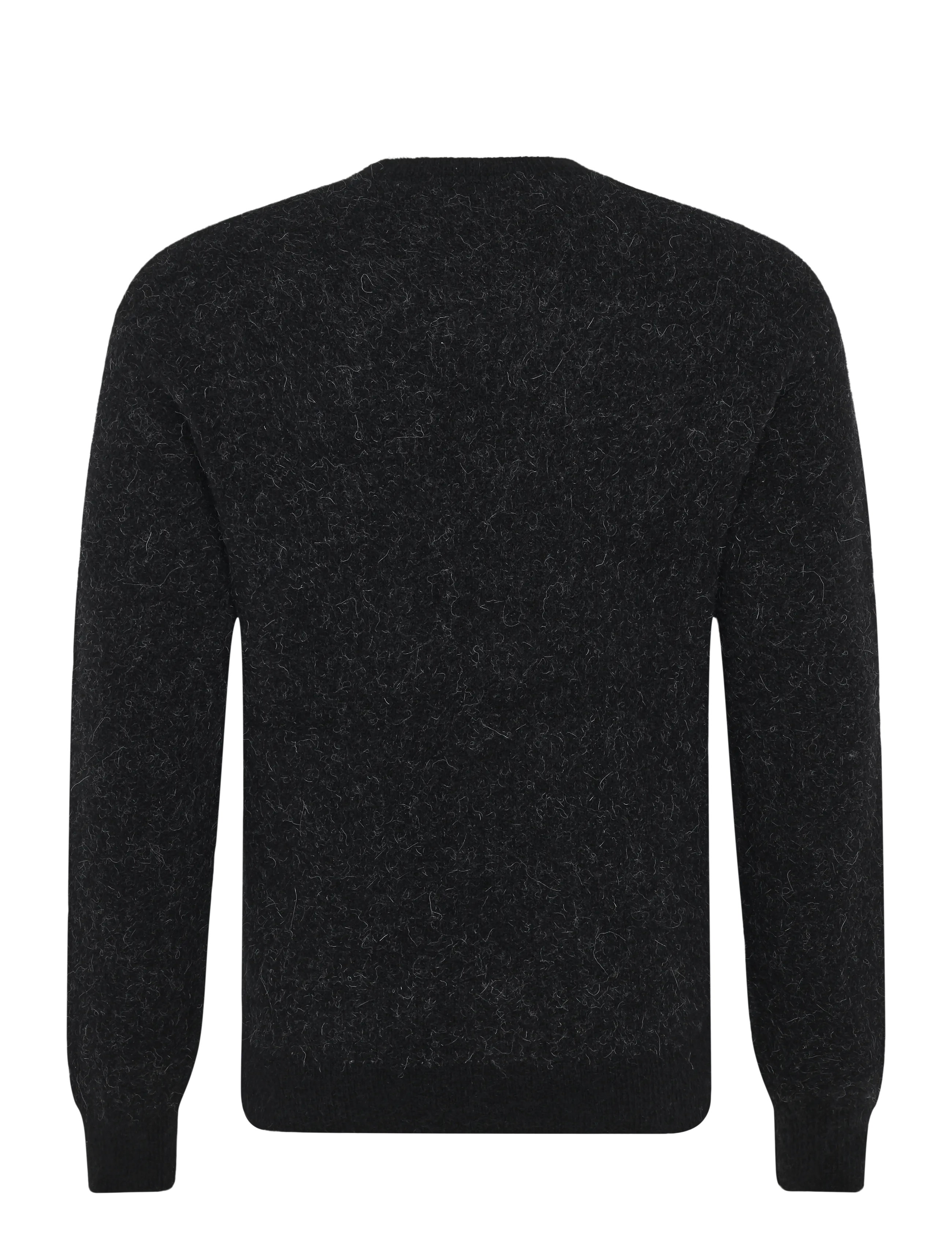 Mads Nørgaard - Alpaca Wool Vilhelm Flower Knit - black - 1