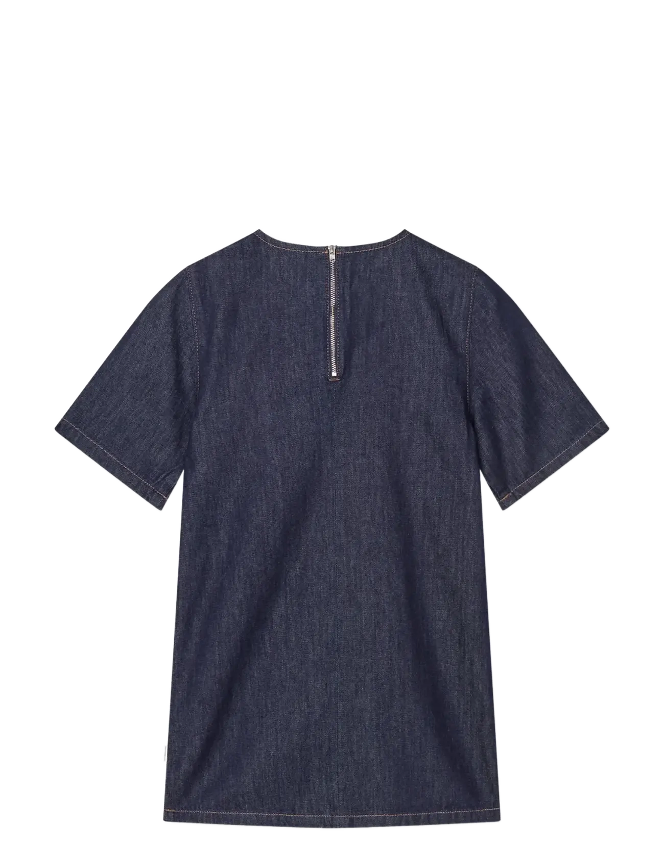 Mads Nørgaard - Cosy Denim Dolly Dress - lühikeste varrukatega vabaajakleidid - rinse - 1