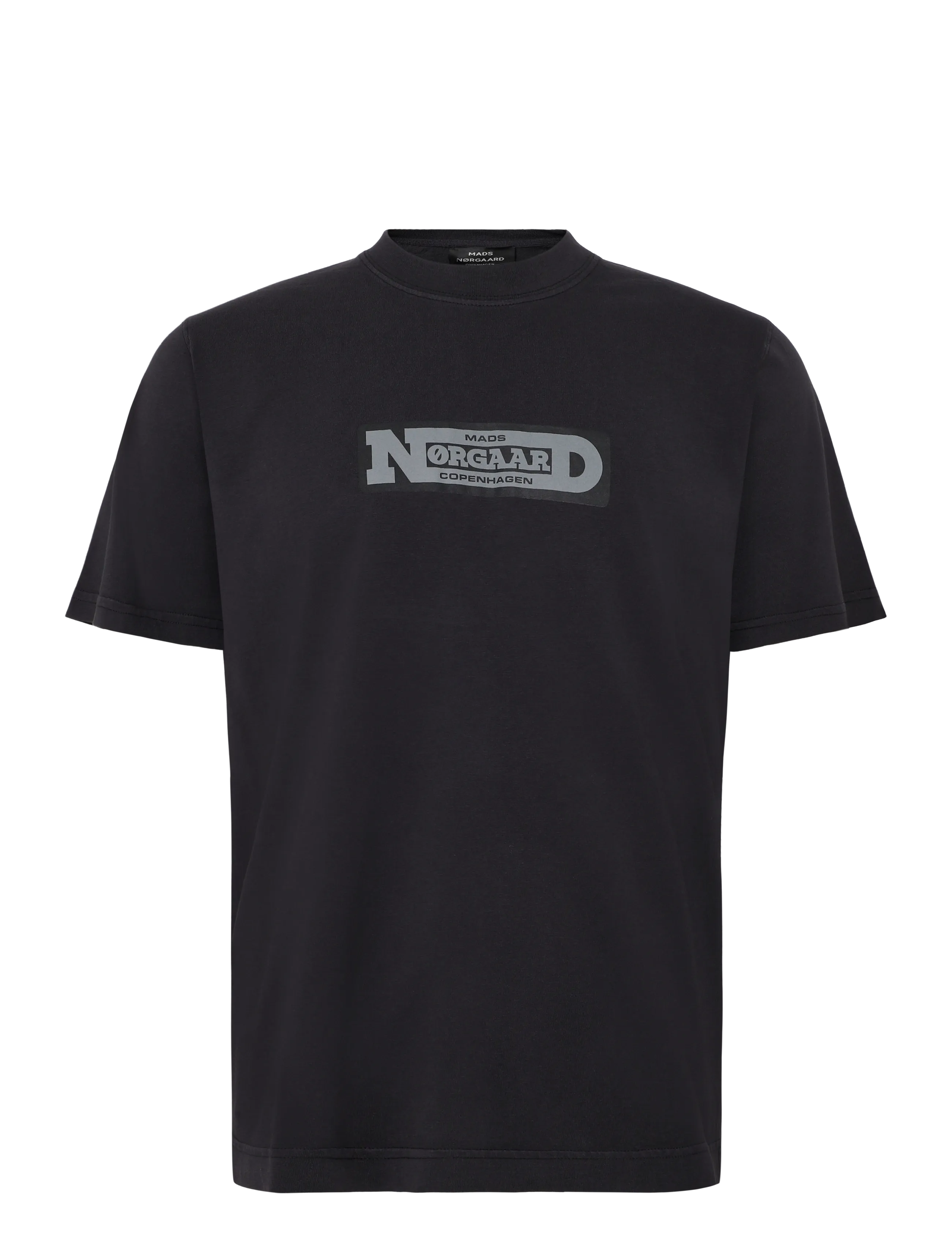 Mads Nørgaard - Cotton Jersey Print Frode Tee - kurzärmelige t-shirts - black - 1