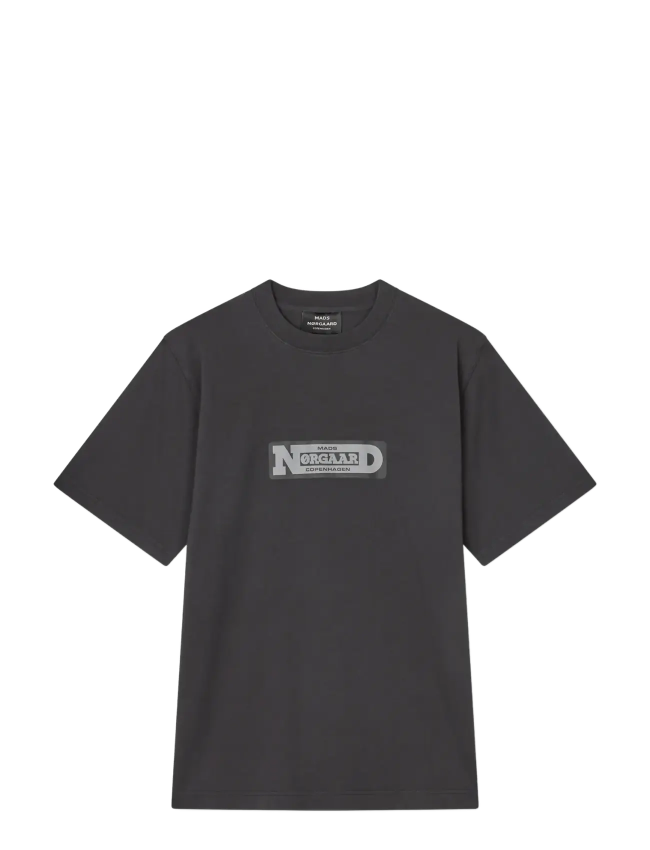 Mads Nørgaard - Cotton Jersey Print Frode Tee - kurzärmelige t-shirts - black - 1