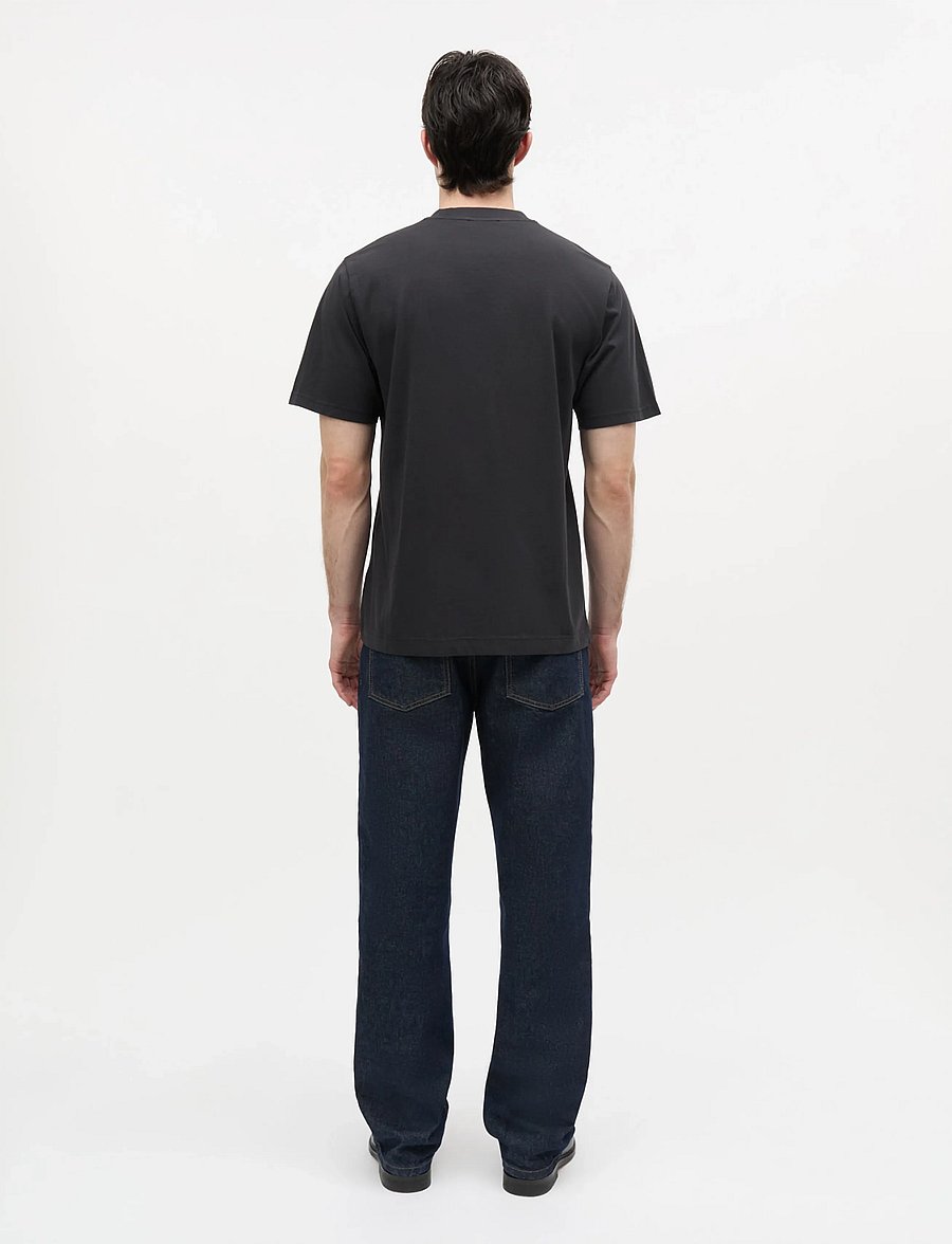 Mads Nørgaard - Cotton Jersey Print Frode Tee - kurzärmelige t-shirts - black - 2