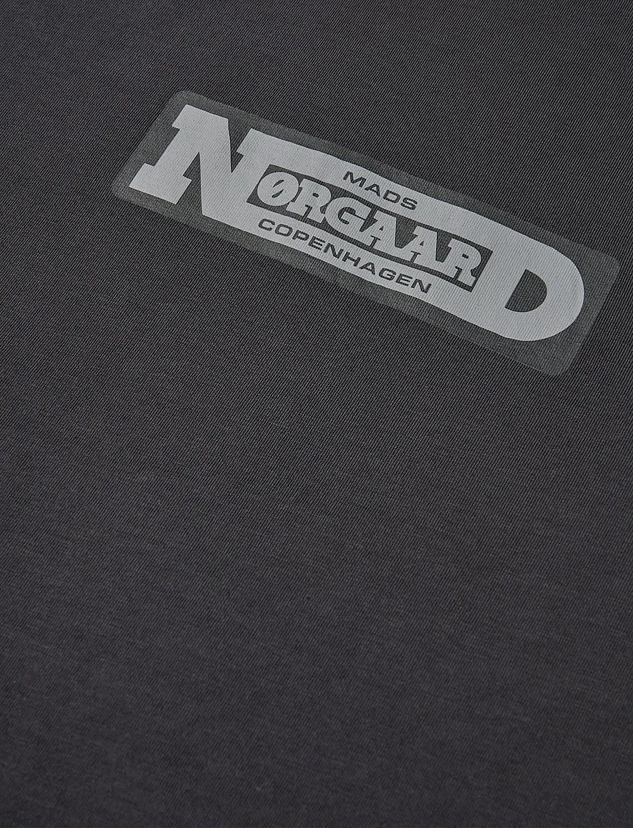 Mads Nørgaard - Cotton Jersey Print Frode Tee - kurzärmelige t-shirts - black - 3