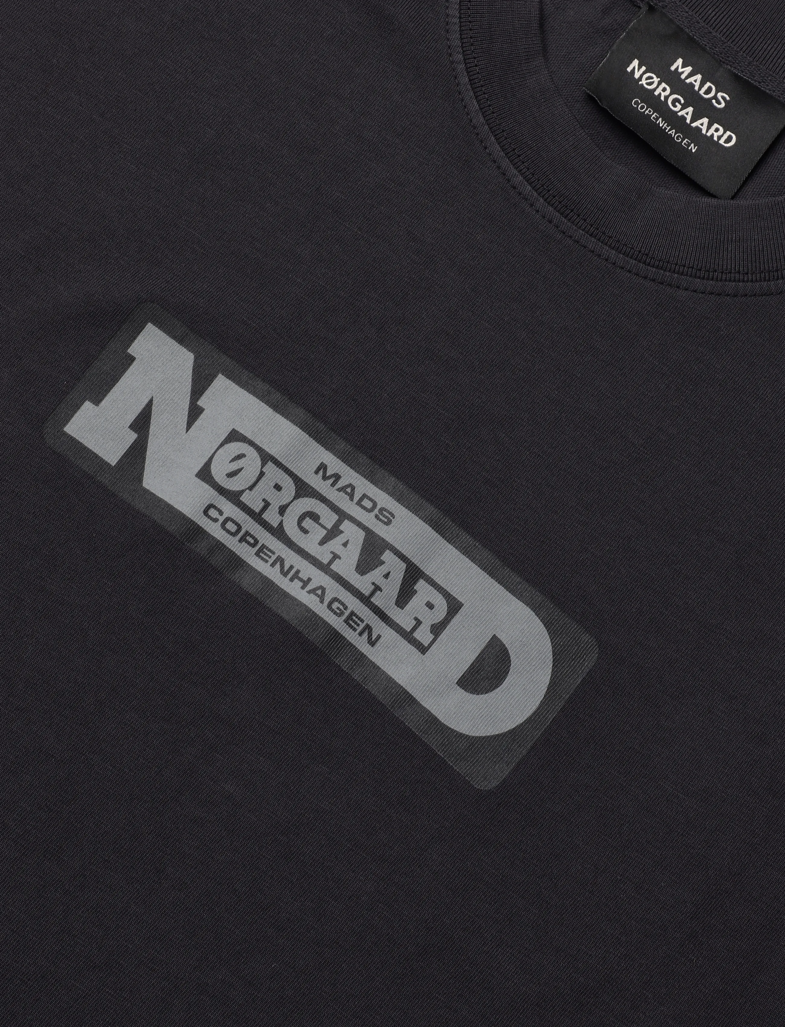 Mads Nørgaard - Cotton Jersey Print Frode Tee - kurzärmelige t-shirts - black - 4